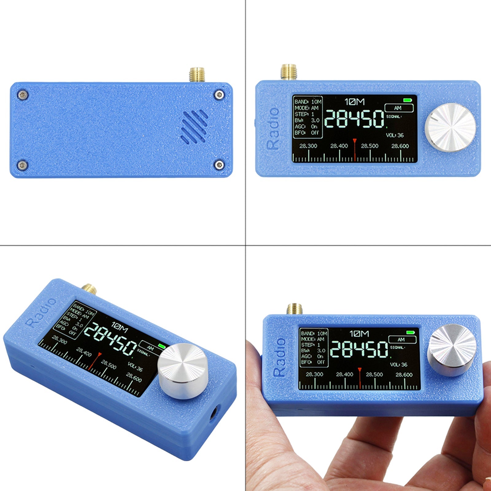 SI4732 Portable Radio 0.5-108MHz LSB AM FM Mini Pocket All-Band Radio Receiver