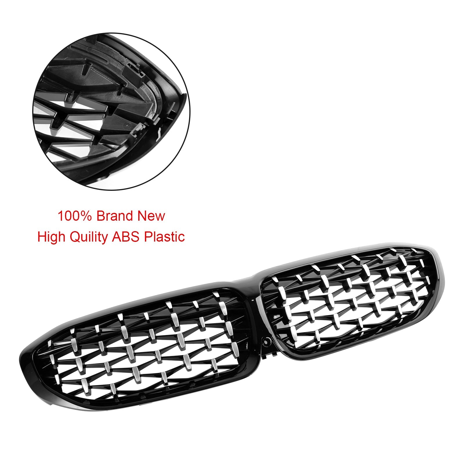 2019-2022 BMW 3 Series G20 Diamond Kidney Grille Grill 51138072085