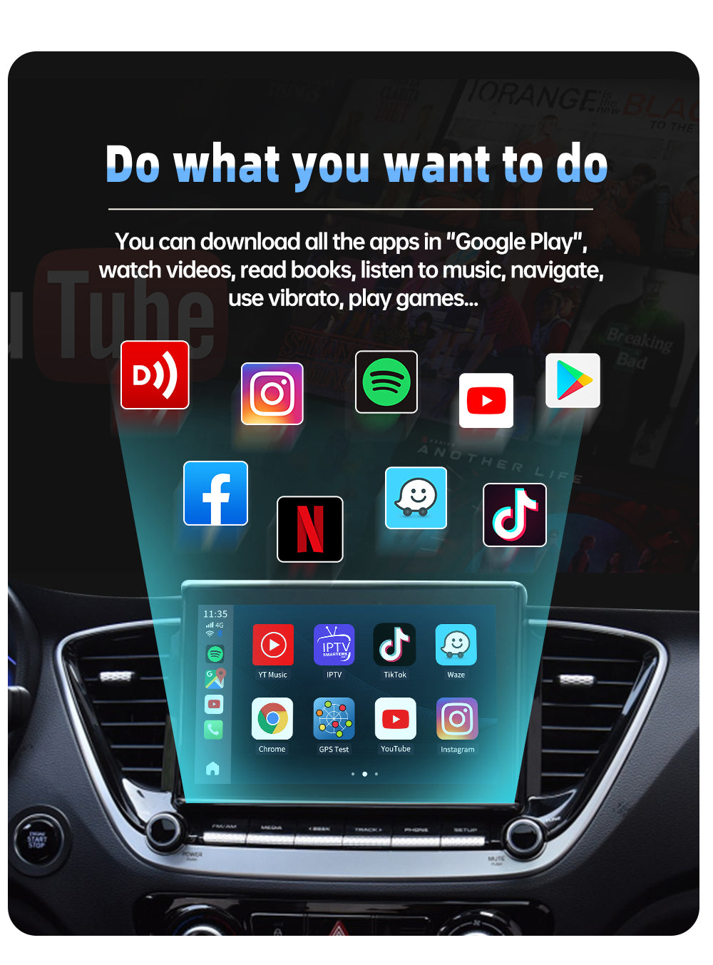 Carlinkit Carplay AI Box Plus Android 13 8+128GB Wireless Auto Bluetooth Adapter