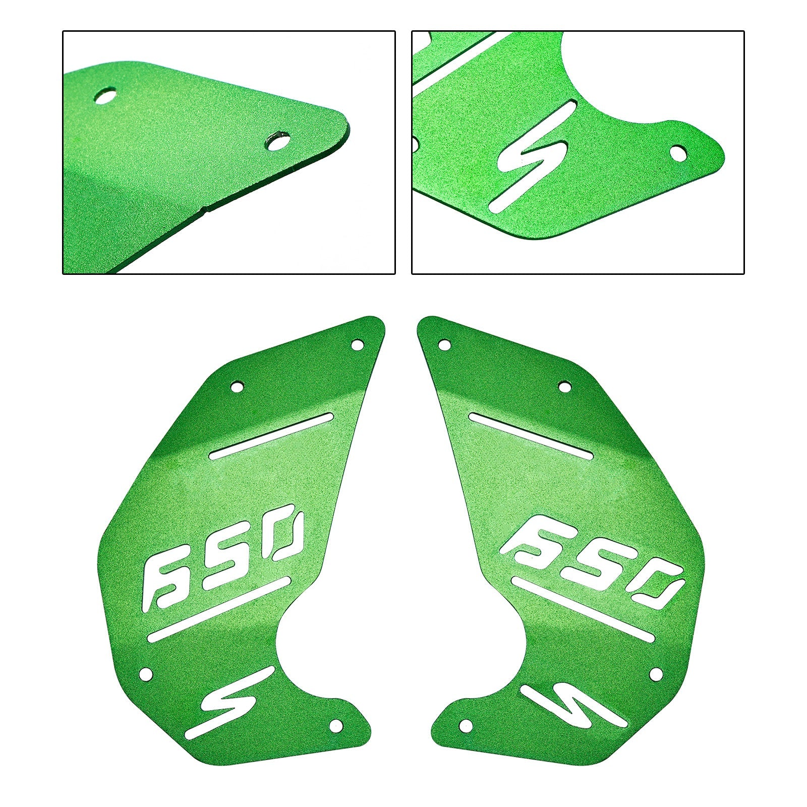 Engine Cover Plate Side Panel Green For Kawasaki Vulcan S En650 Vn650 15-22 Cafe
