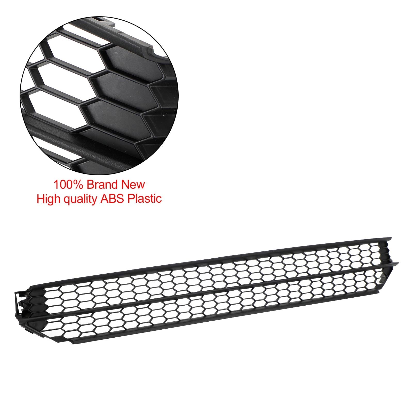 2012-2015 VW Passat Honeycomb Front Bumper Lower Grill Grille Black
