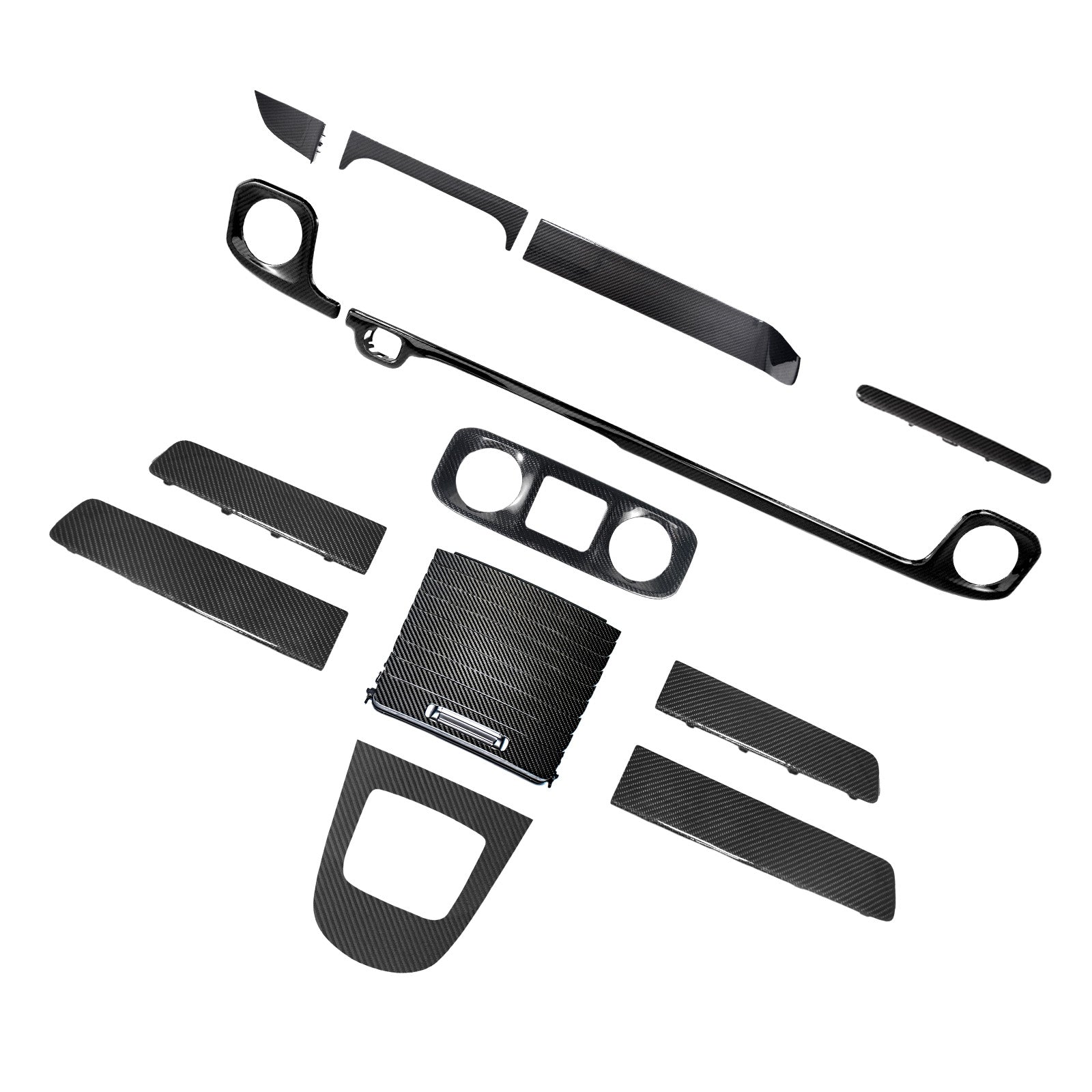 2025+ Fit Mercedes W465 G550 G580 G63 Dry Carbon Dash Interior Trim Panel Set