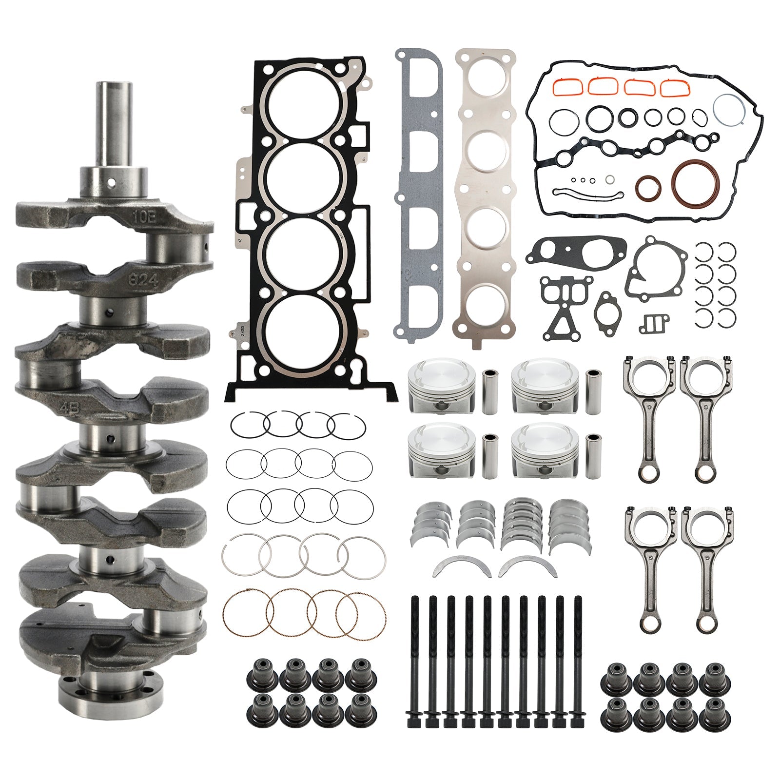 2009–2020 Kia Sorento G4KE 2.4L Engine Overhaul Rebuild Kit & Crankshaft & Con Rods 23510-25220