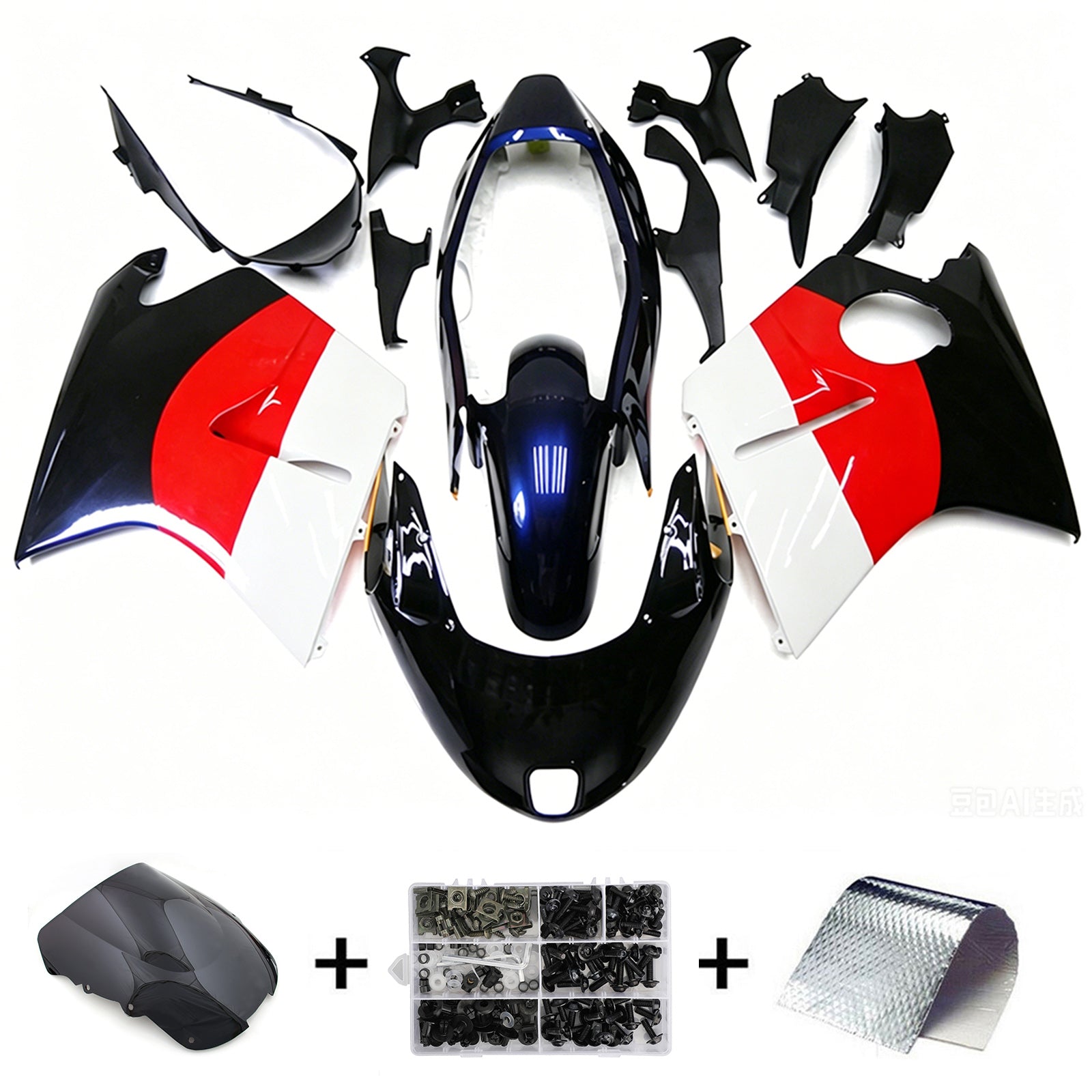 Injection Fairing Kit Bodywork ABS For Honda CBR1100XX SuperBlackBird 1996-2007