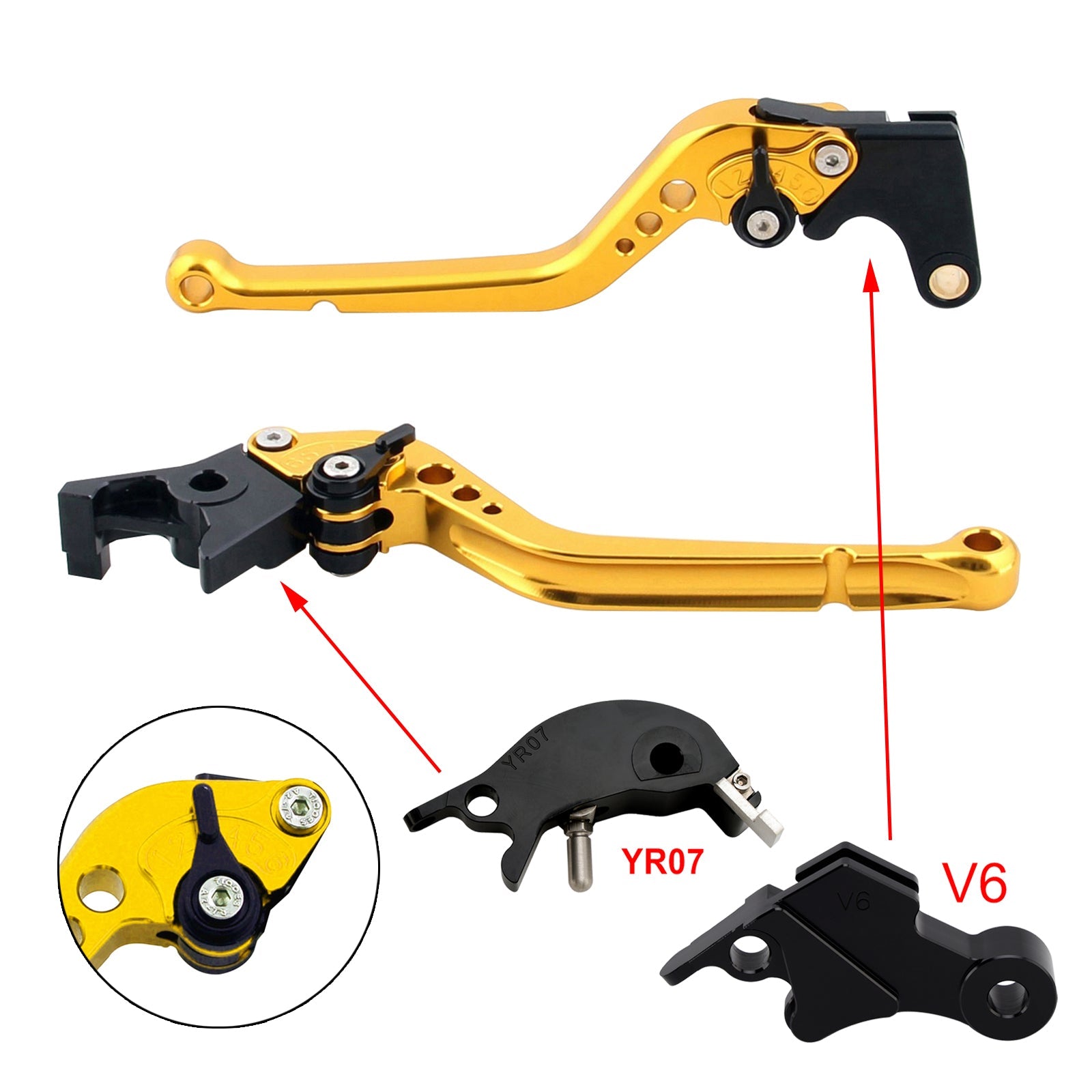 Long Clutch Brake Lever fit for YAMAHA XSR900 XSR900GP MT-09 MT-09SP 2024-2025