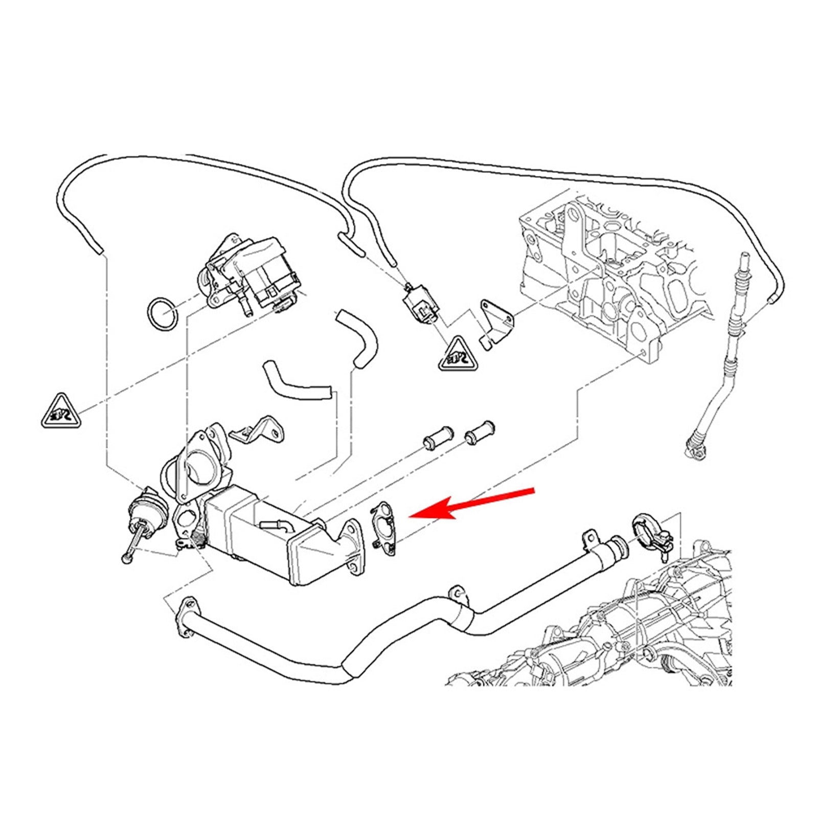 EGR Valve Blank Plate for BME N47 N47S N57 N57S E90 E91 E84