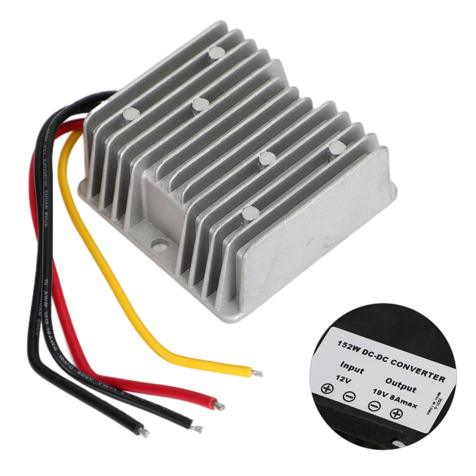 8A Waterproof DC/DC Converter Power Supply Regulator Module 12V Step Up To 19V