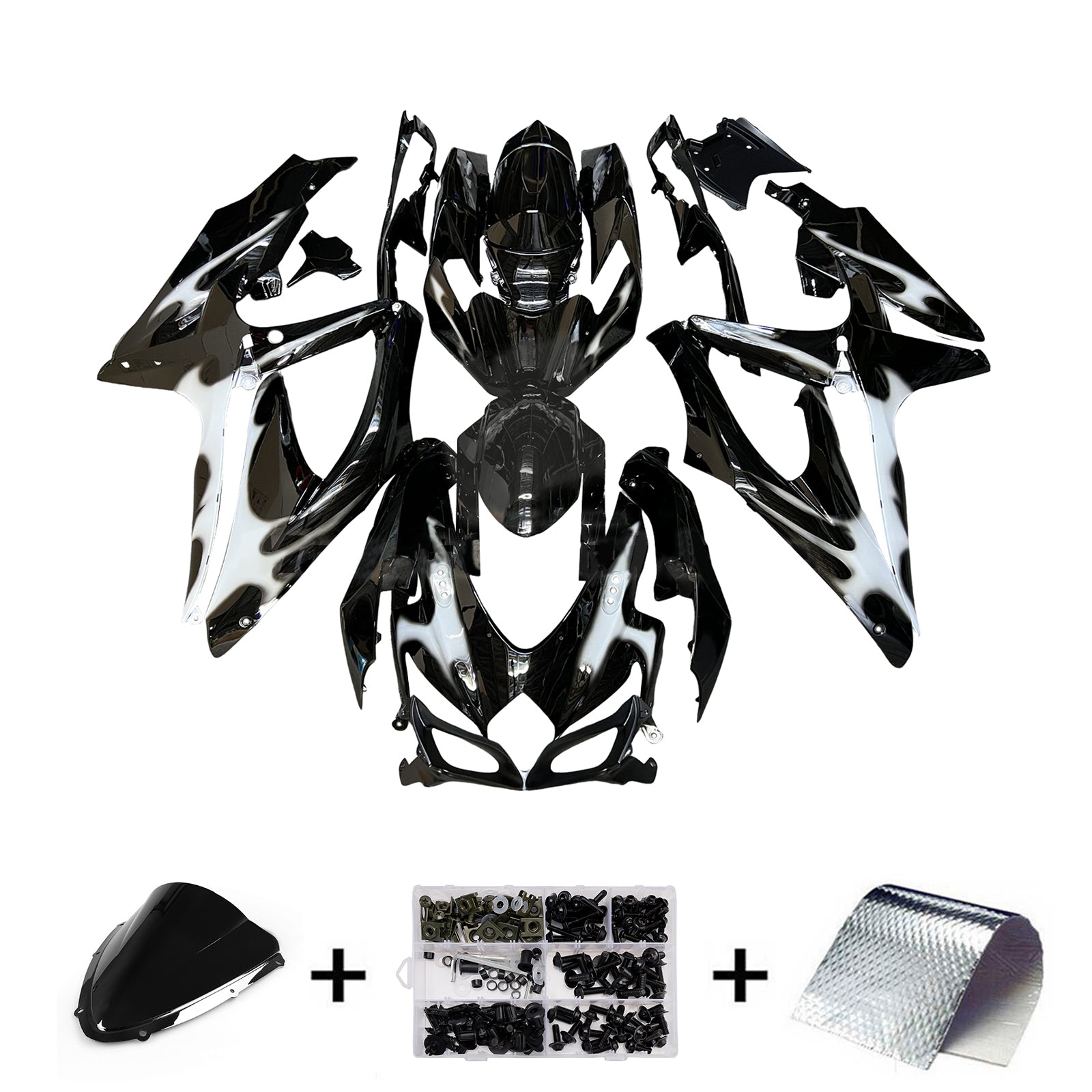 Injection Fairing Kit Bodywork Plastic ABS For Suzuki GSXR 600/750 2008-2010 K8