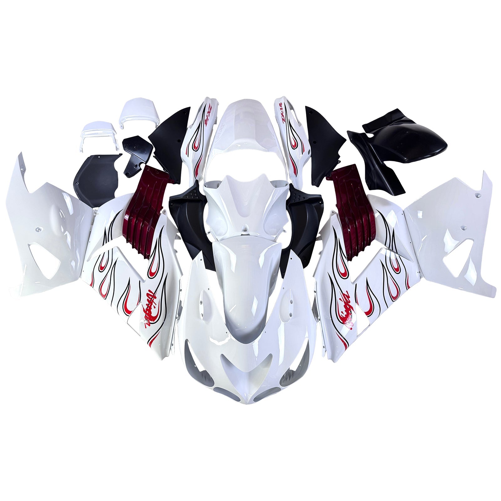 Injection Fairing Kit Bodywork fit For Kawasaki ZX14R ZZR1400 2006-2011
