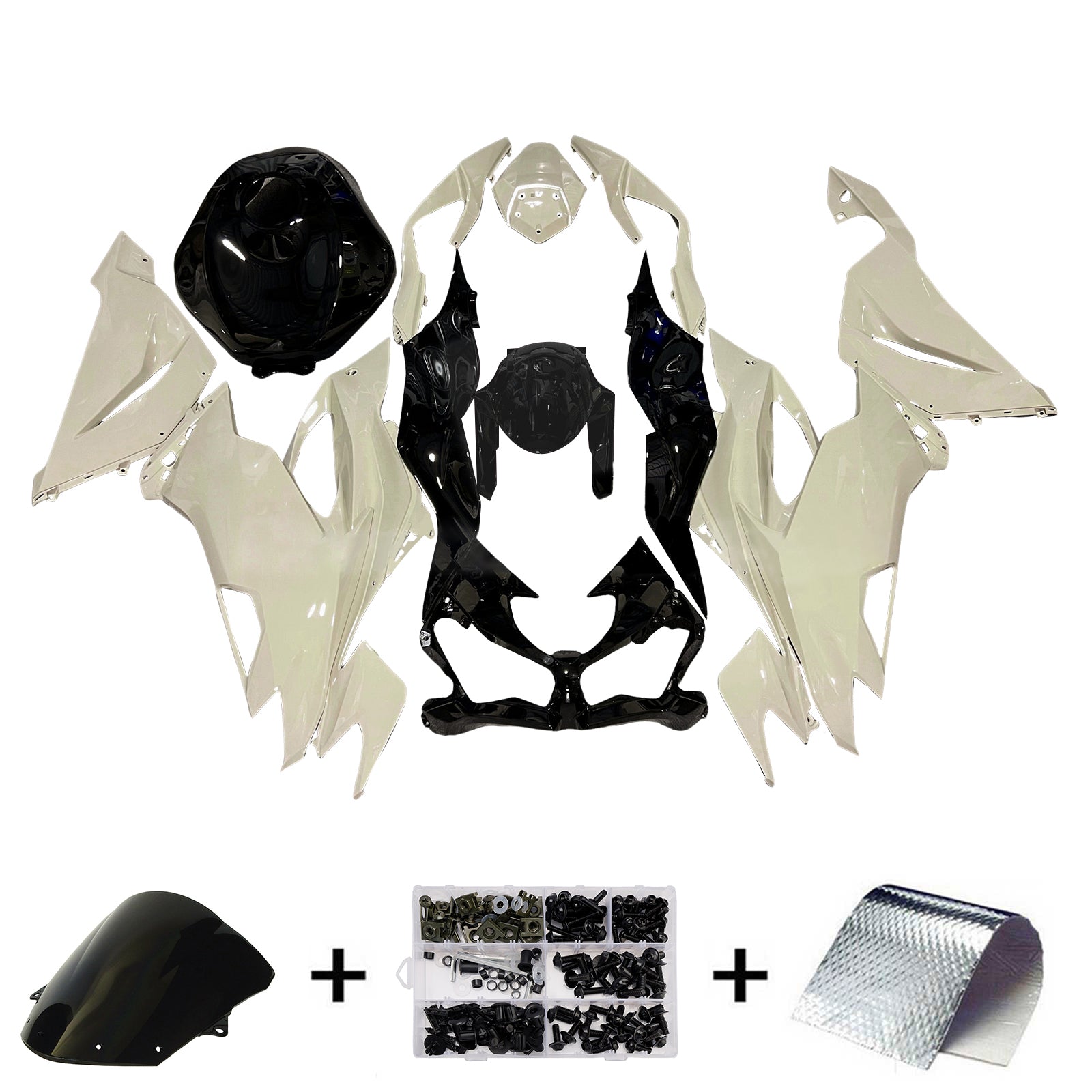 Injection Fairing Kit Bodywork Plastic ABS fit For Kawasaki ZX6R 2019-2023