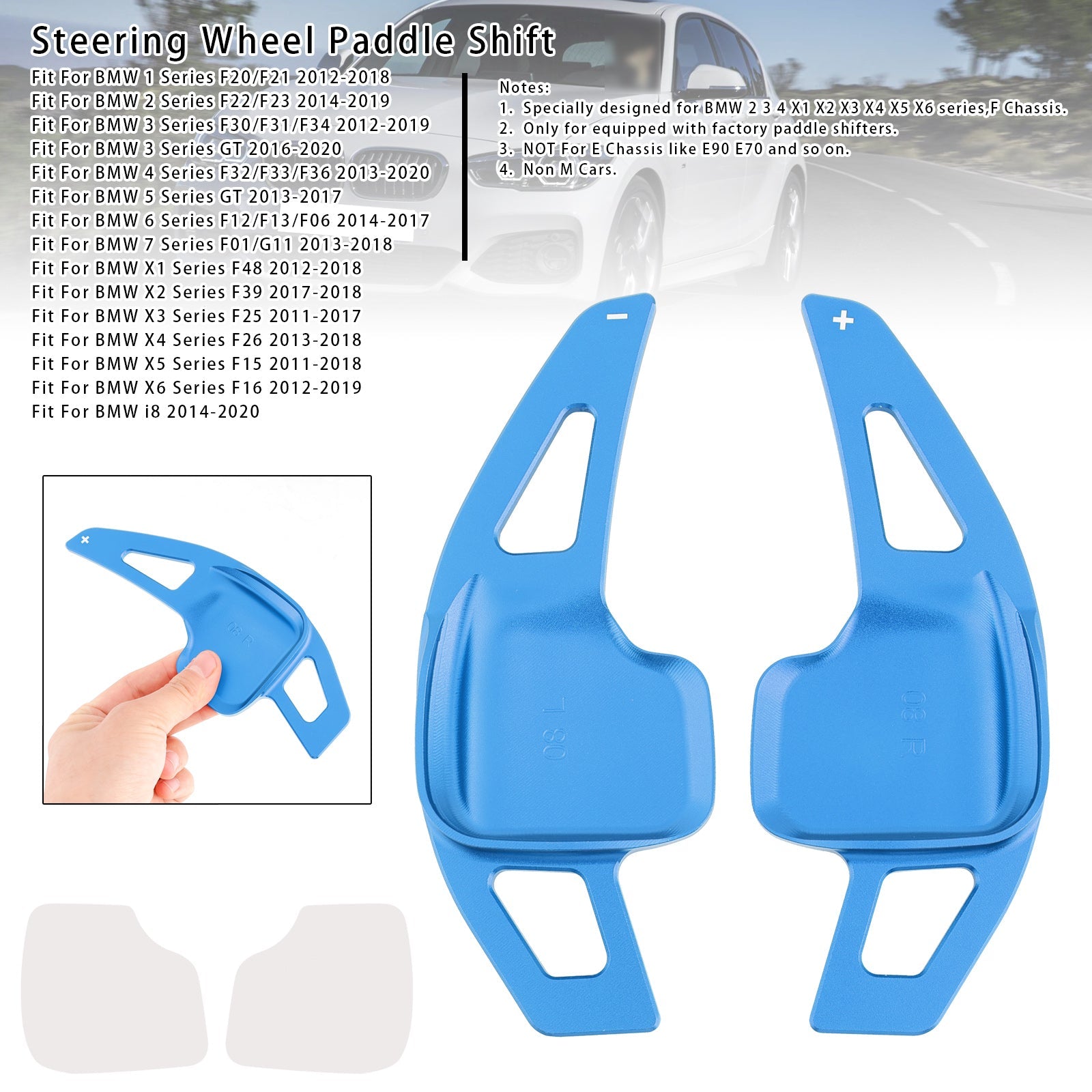 Steering Wheel Paddle Shifter Extensions For BMW F22 F23 X1 X6