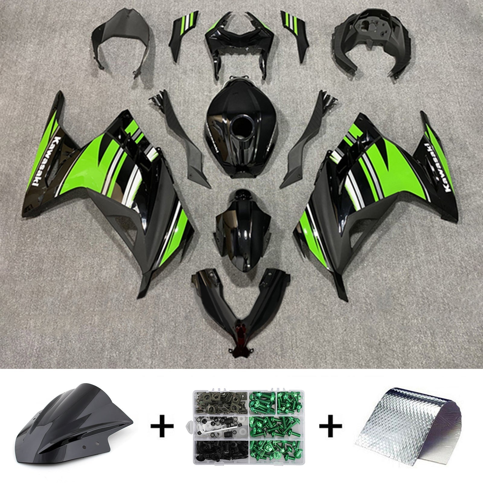 2013-2024 Kawasaki EX300/Ninja300 Injection Fairing Kit Bodywork Plastic ABS