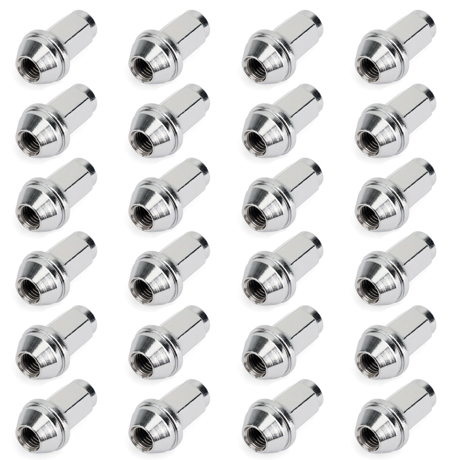 24pcs 14x2 Carbon Steel Lugs Nuts 4L3Z-1012-A Fit Ford F150 Expedition 2004-2014