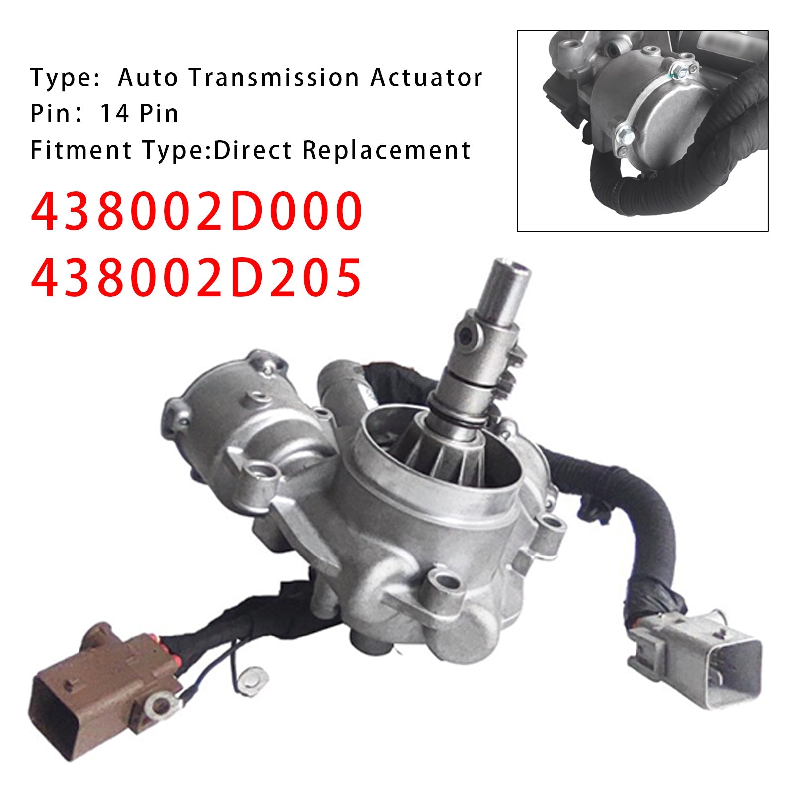 Auto Transmission Actuator Assy-Gear 438002D205 D7UF1 14 Pin For Kia Soul