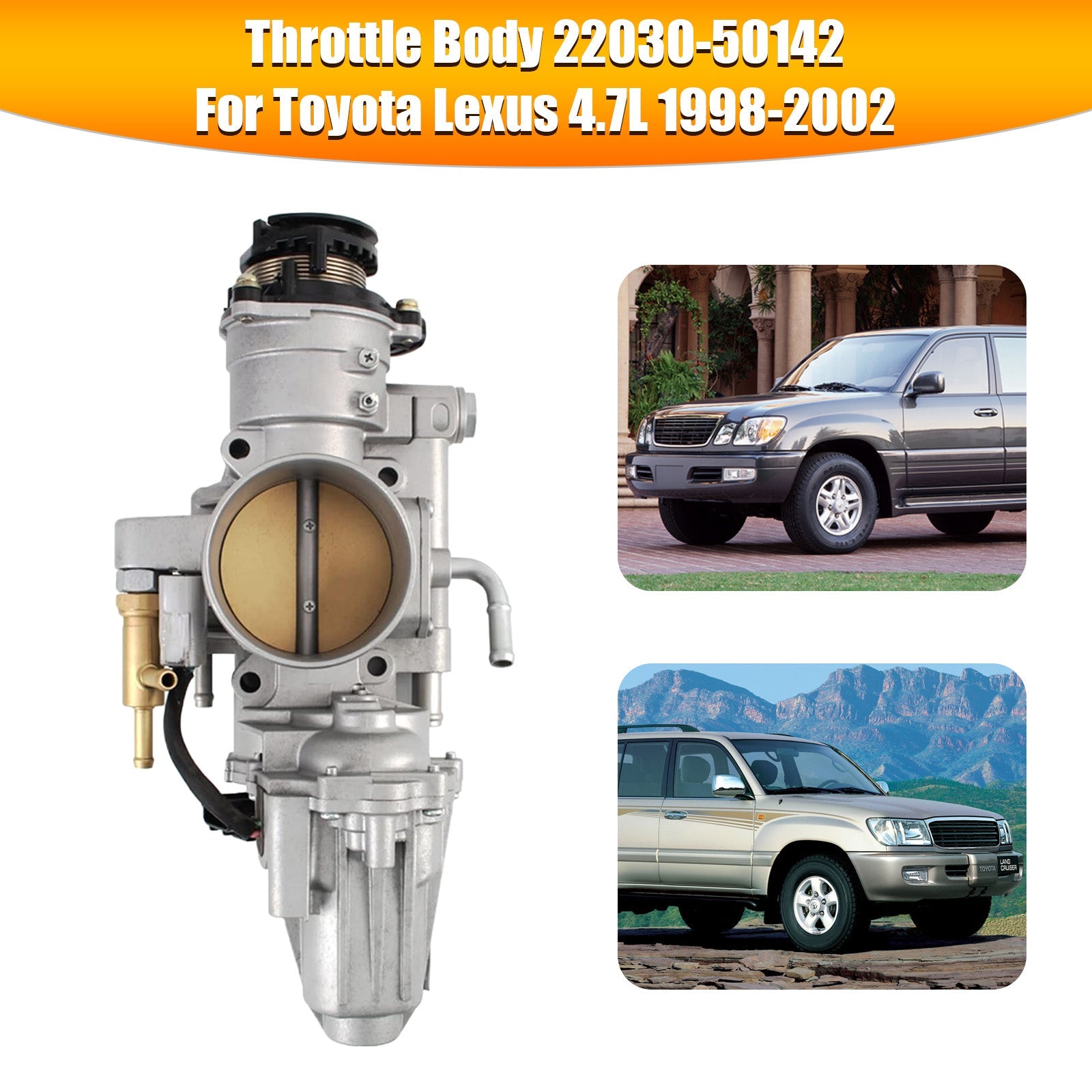 2001-2002 Toyota Sequoia 4.7L V8 Throttle Body 22030-50142