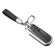 Aluminum Alloy TPU Silvery Car Key Case Cover With Buckle For Mazda CX-4 CX-5