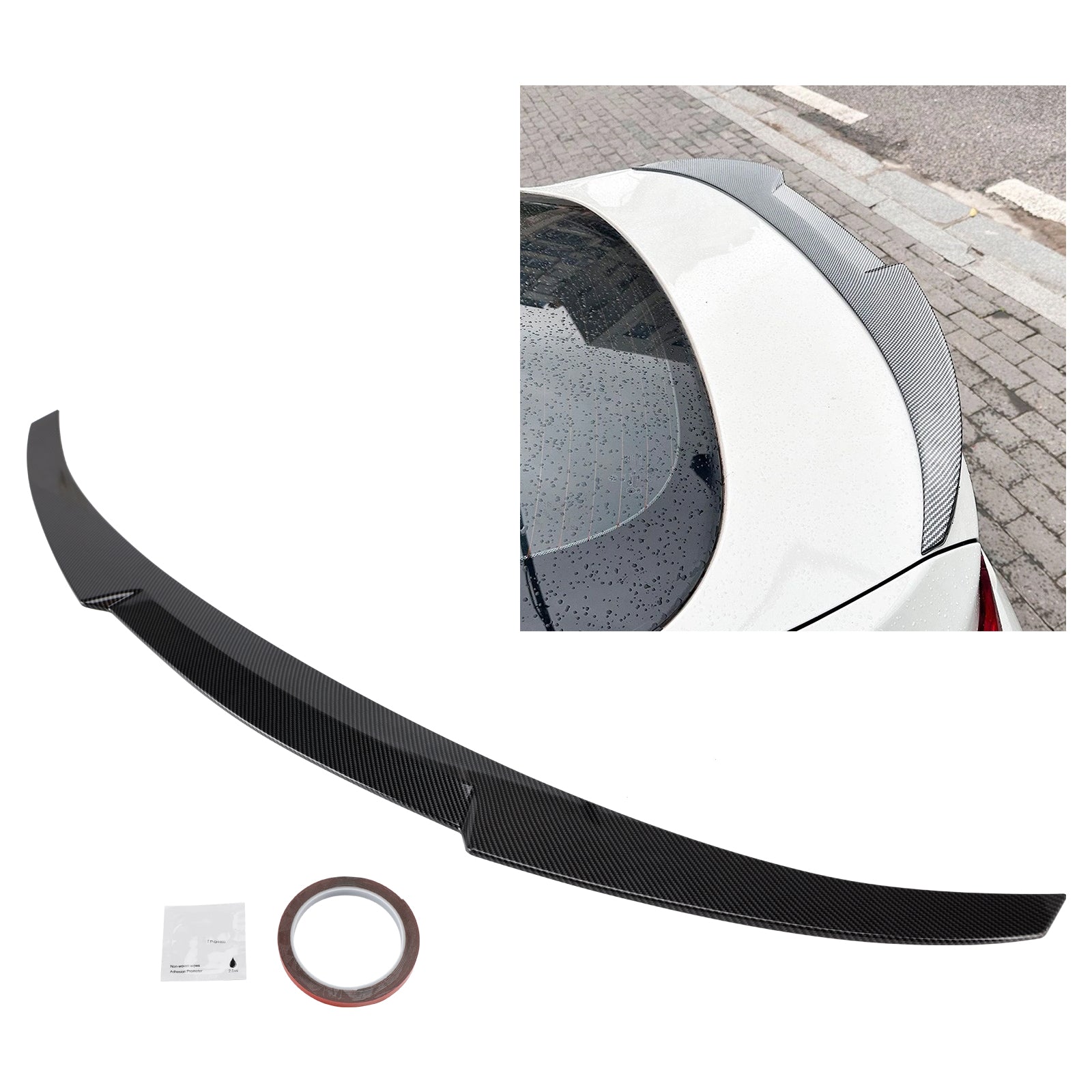 2014-2020 BMW 4 Series F36 4DR Coupe M4 Style Carbon Fiber Look Rear Boot Spoiler