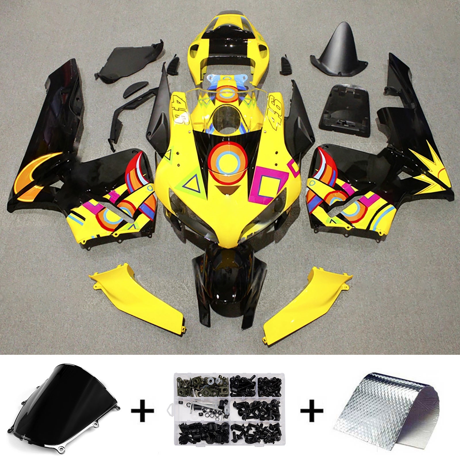 Injection Fairing Kit Bodywork Plastic ABS For Honda CBR600RR 2005-2006 F5