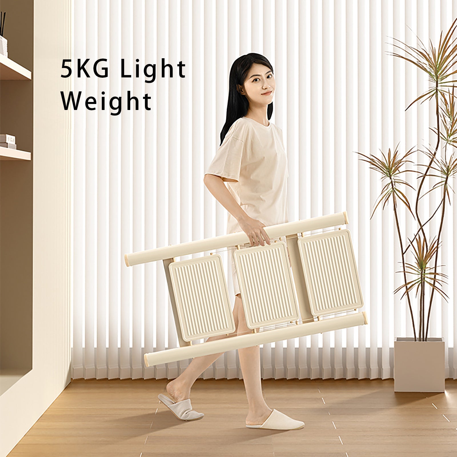 Lightweight 3 Step Ladder, Foldable & Portable, 330.7 lbs Capacity, for Home Use