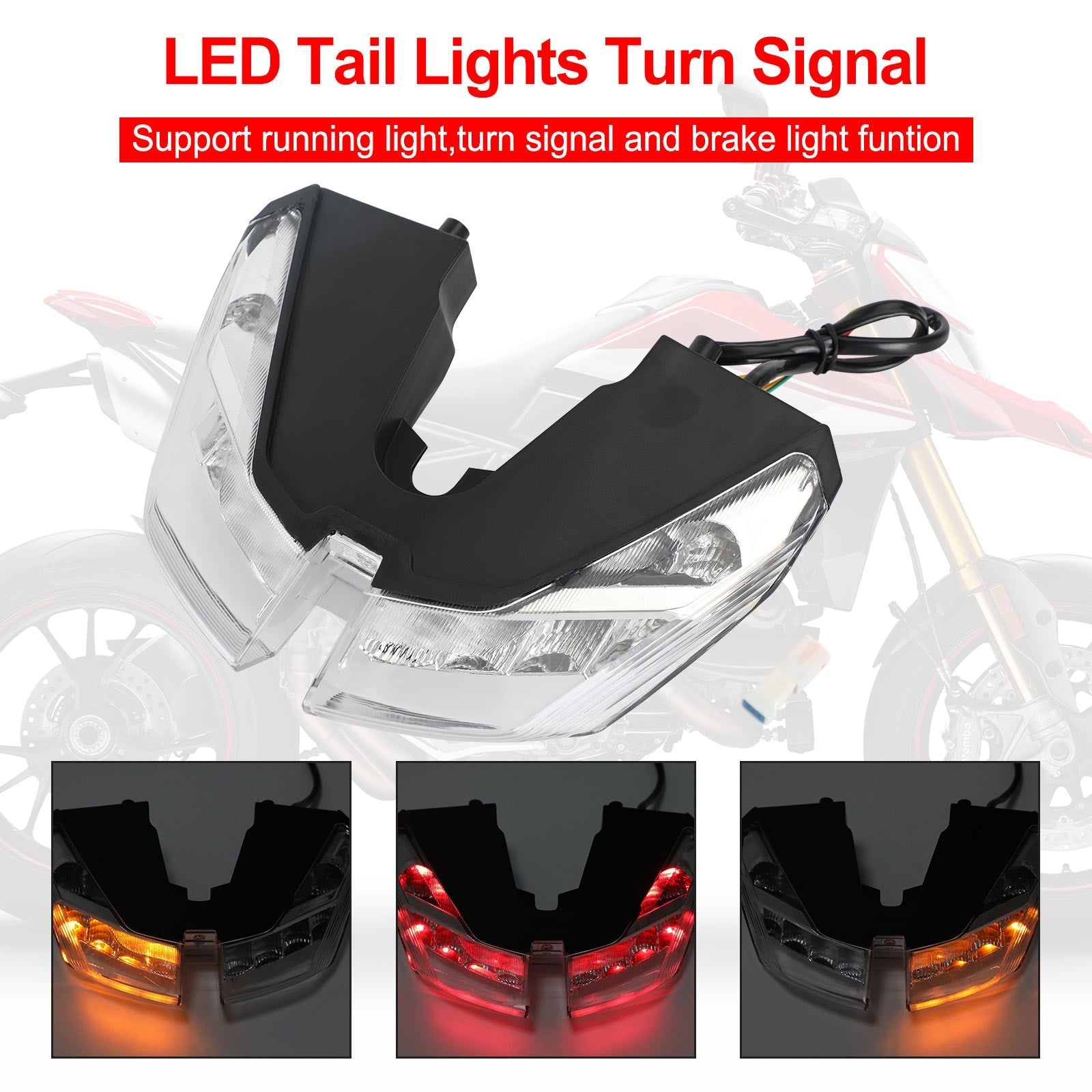 2012-2021 DUCATI HYPERMOTARD 821 939 950 SP Tail Lights Turn Signal