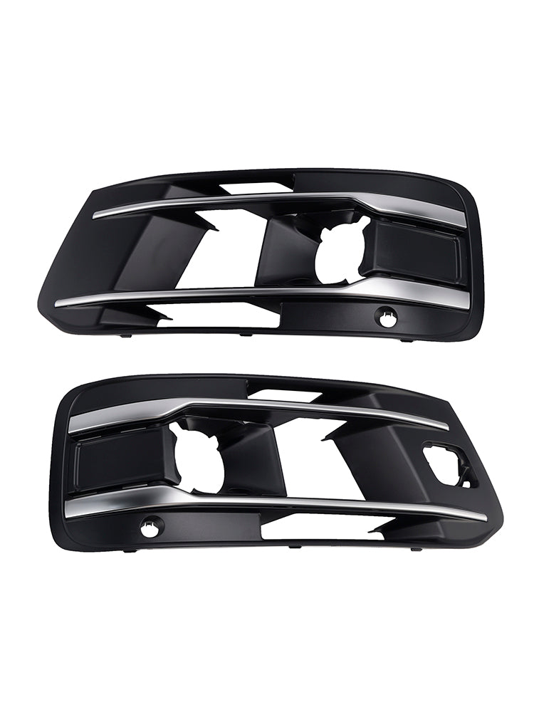 2016-2019 Fit Audi Q7 2PCS Front Bumper Fog Light Grille Cover 4M0807682AA4W3