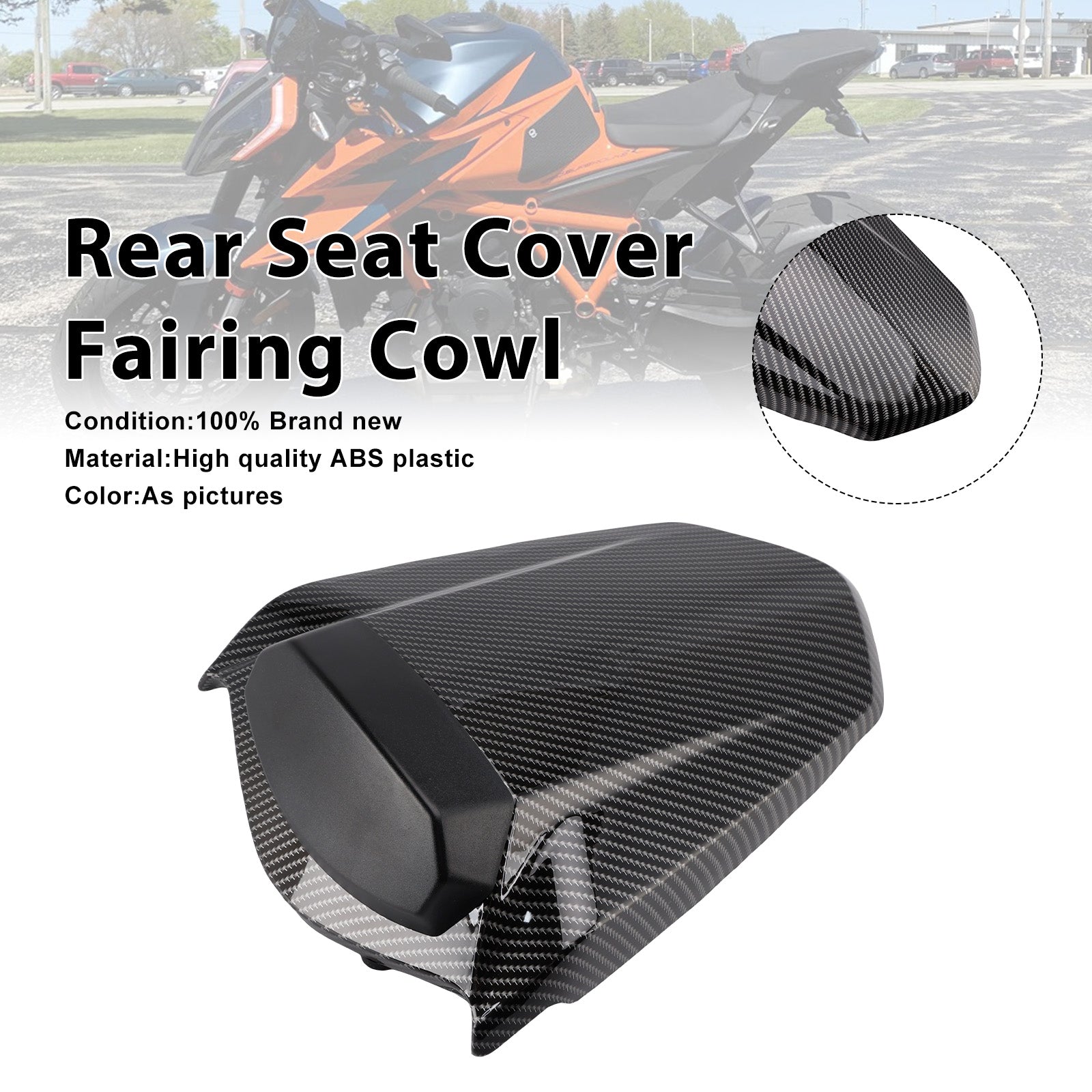 2014-2019 For 1290 Super Duke R Rear Pillion Seat Cover Fairing Cowl