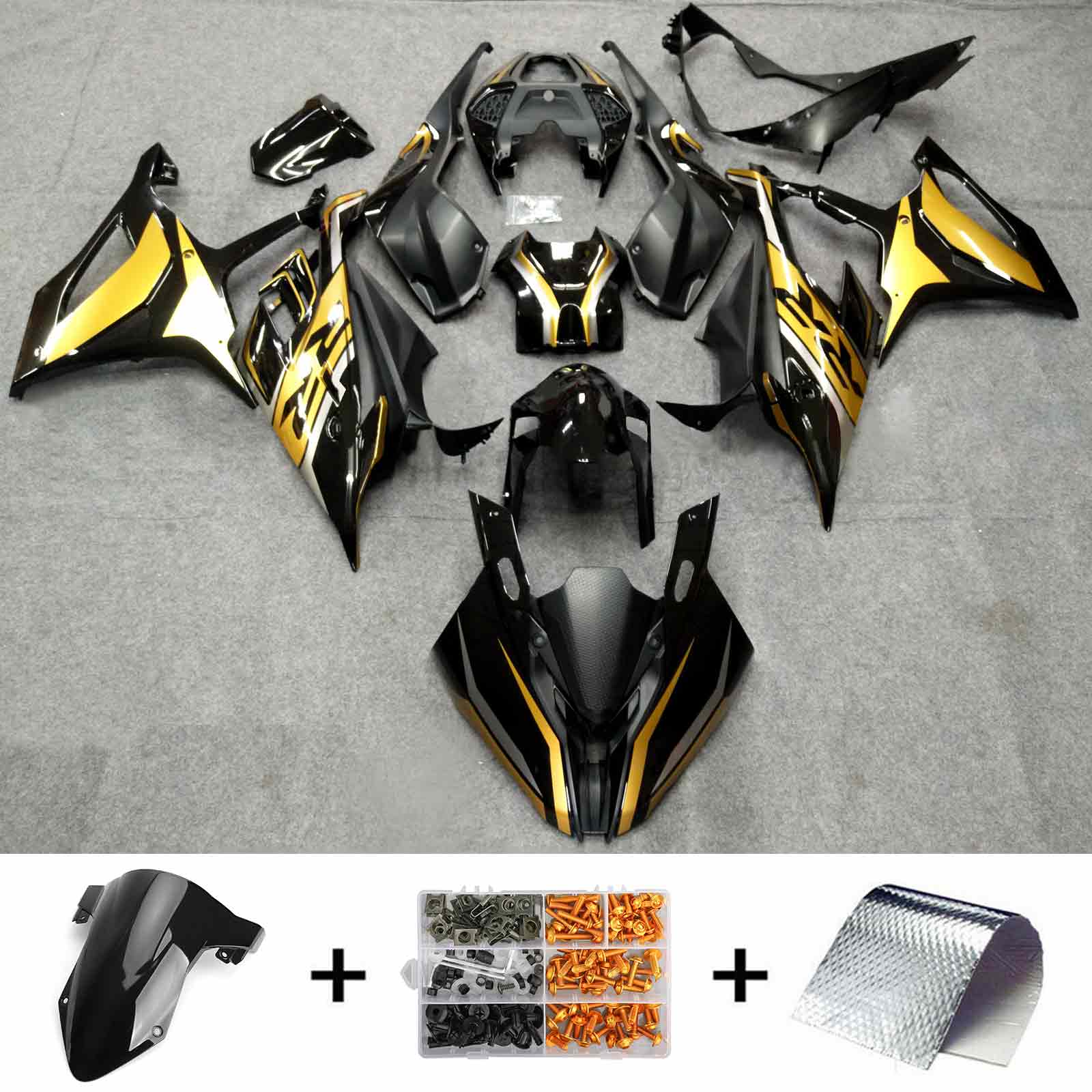 2019-2022 BMW S1000RR Amotopart Injection Fairing Kit Bodywork Plastic ABS #101