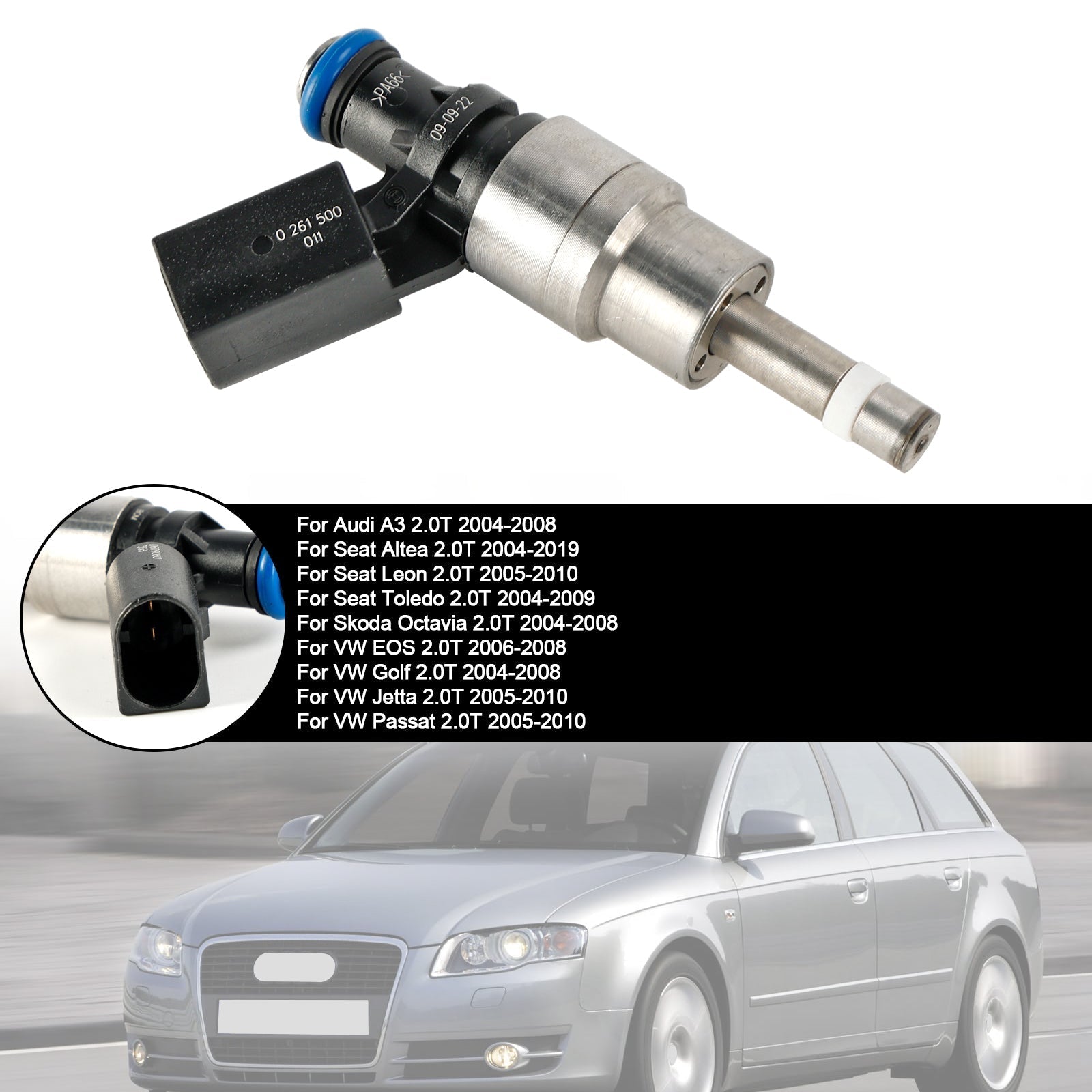2004-2008 Audi A3 2.0T 1PCS Fuel Injector 0261500011 06D906036B
