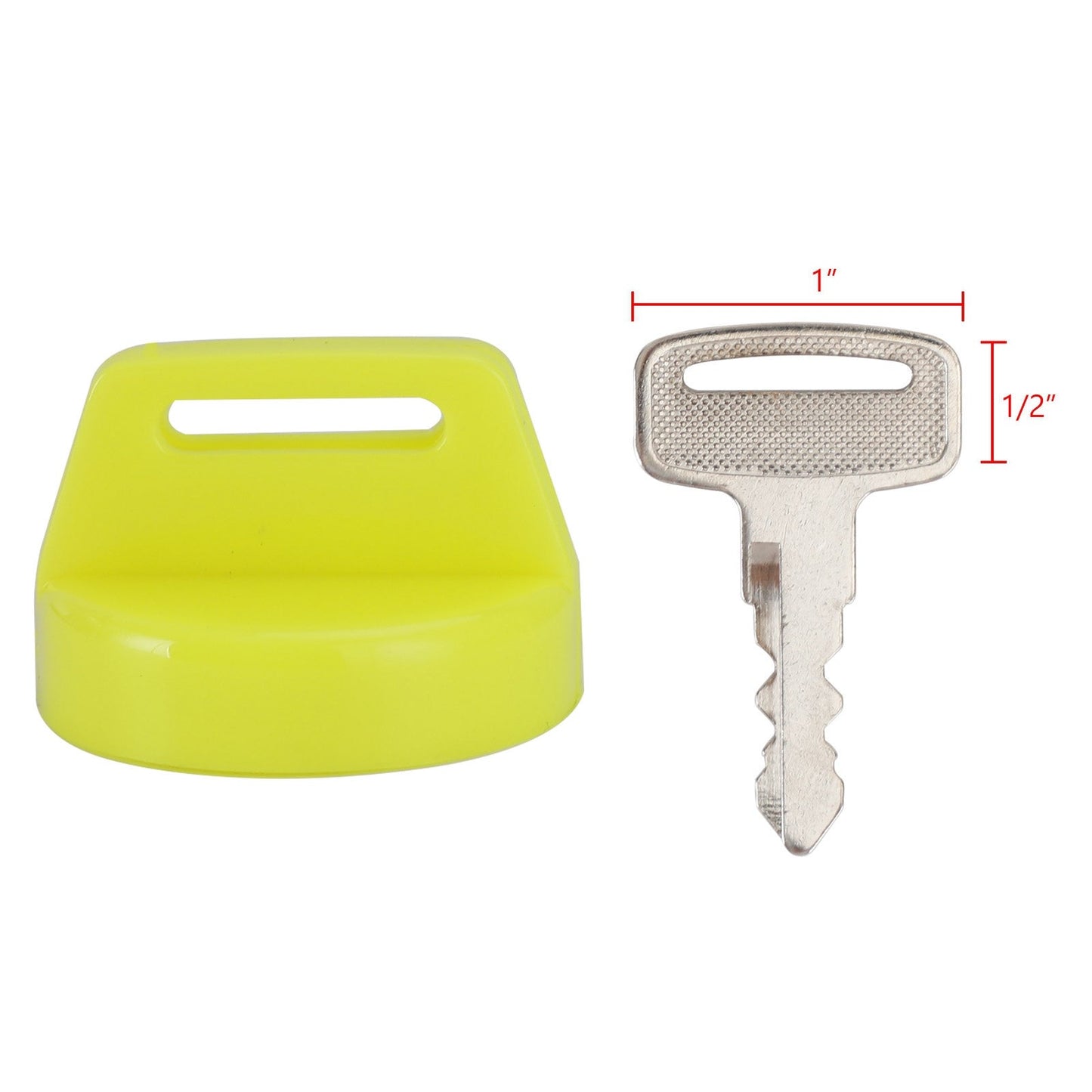 5X Yellow Ignition Key Cover w/Nut For Polaris RZR XP 570 800 900 1000 5433534 Generic