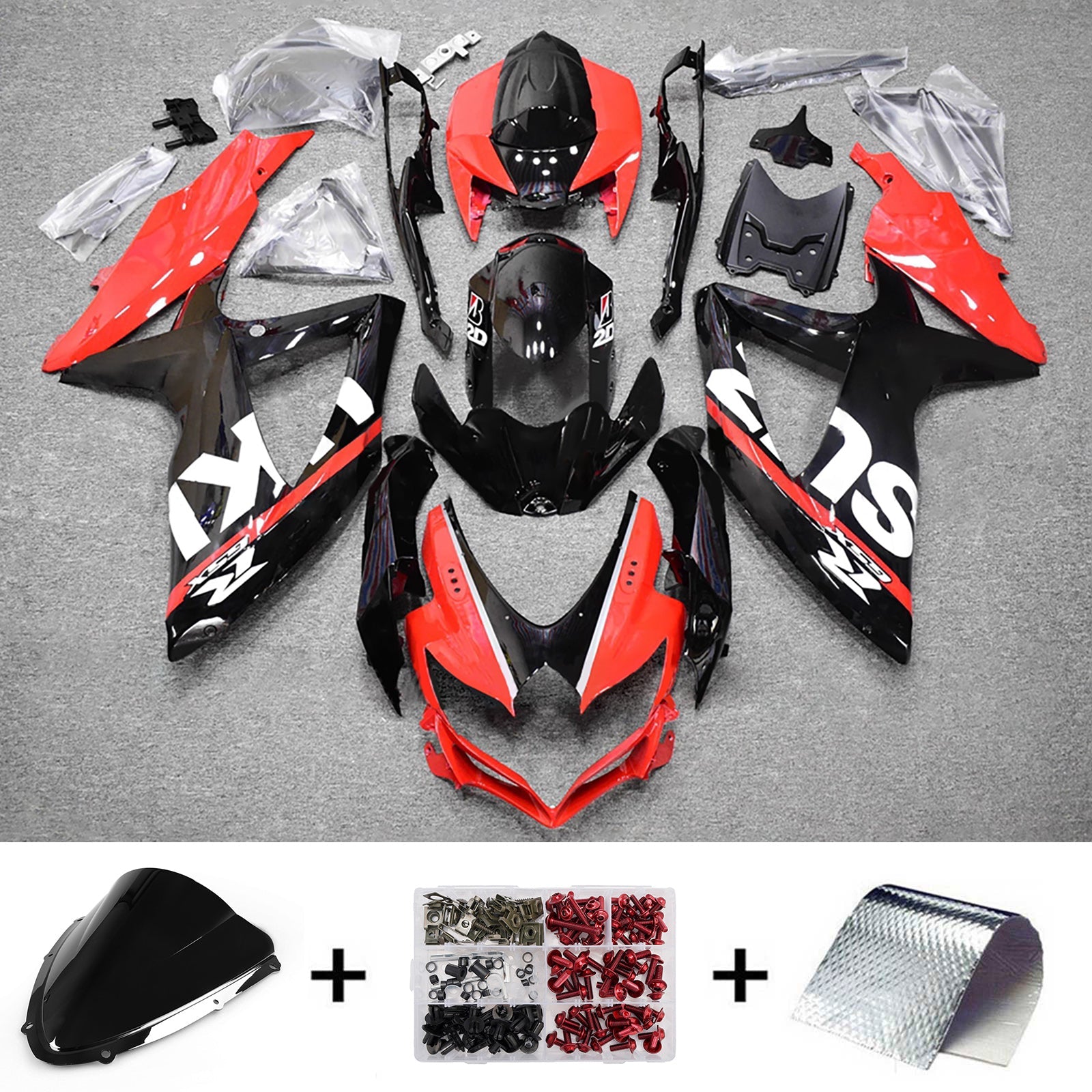 Injection Fairing Kit Bodywork Plastic ABS For Suzuki GSXR 600/750 2008-2010 K8