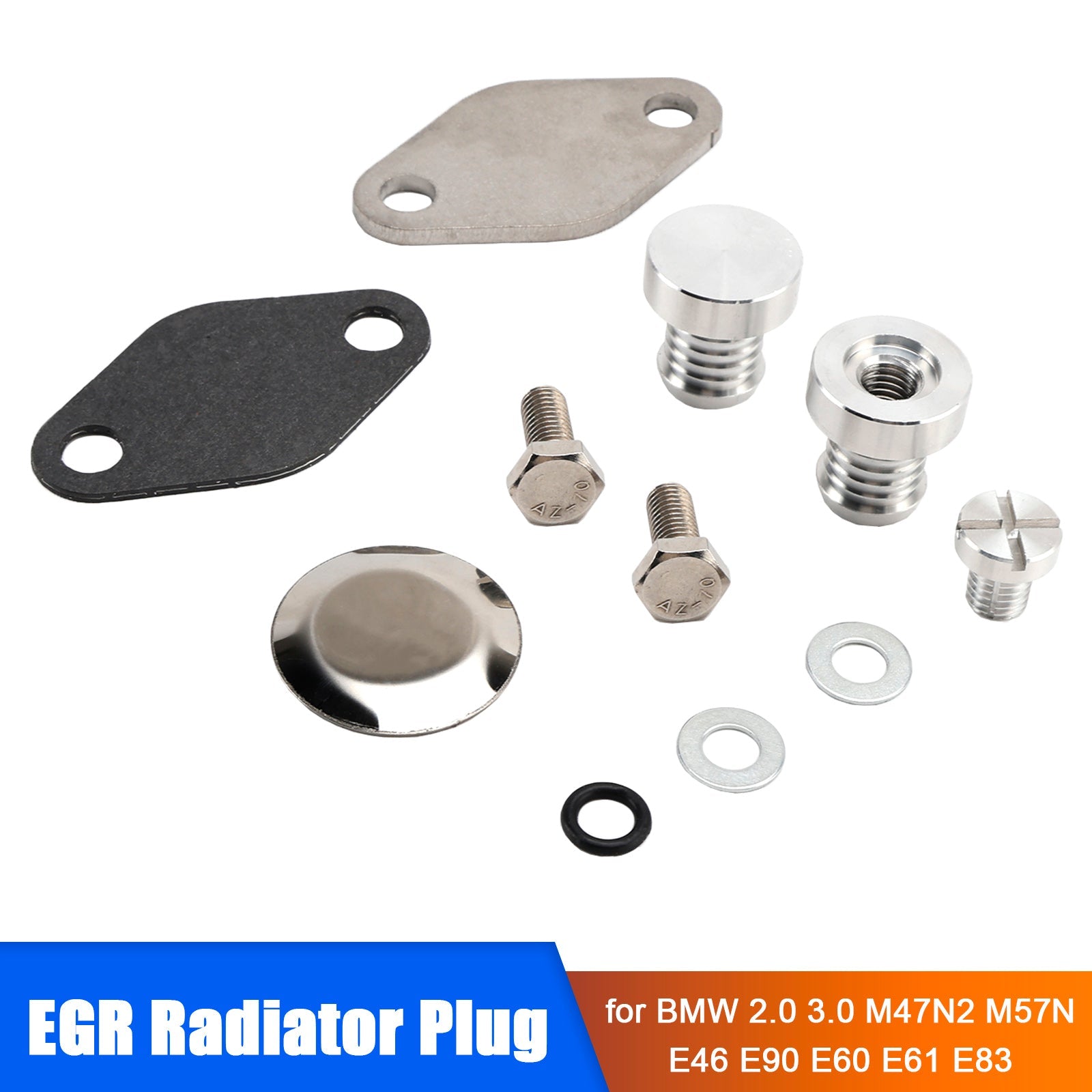 06.1998-04.2003 BMW 3' E46 330d, M57, M47N2 2.0, 3.0 EGR Radiator Plug Generic