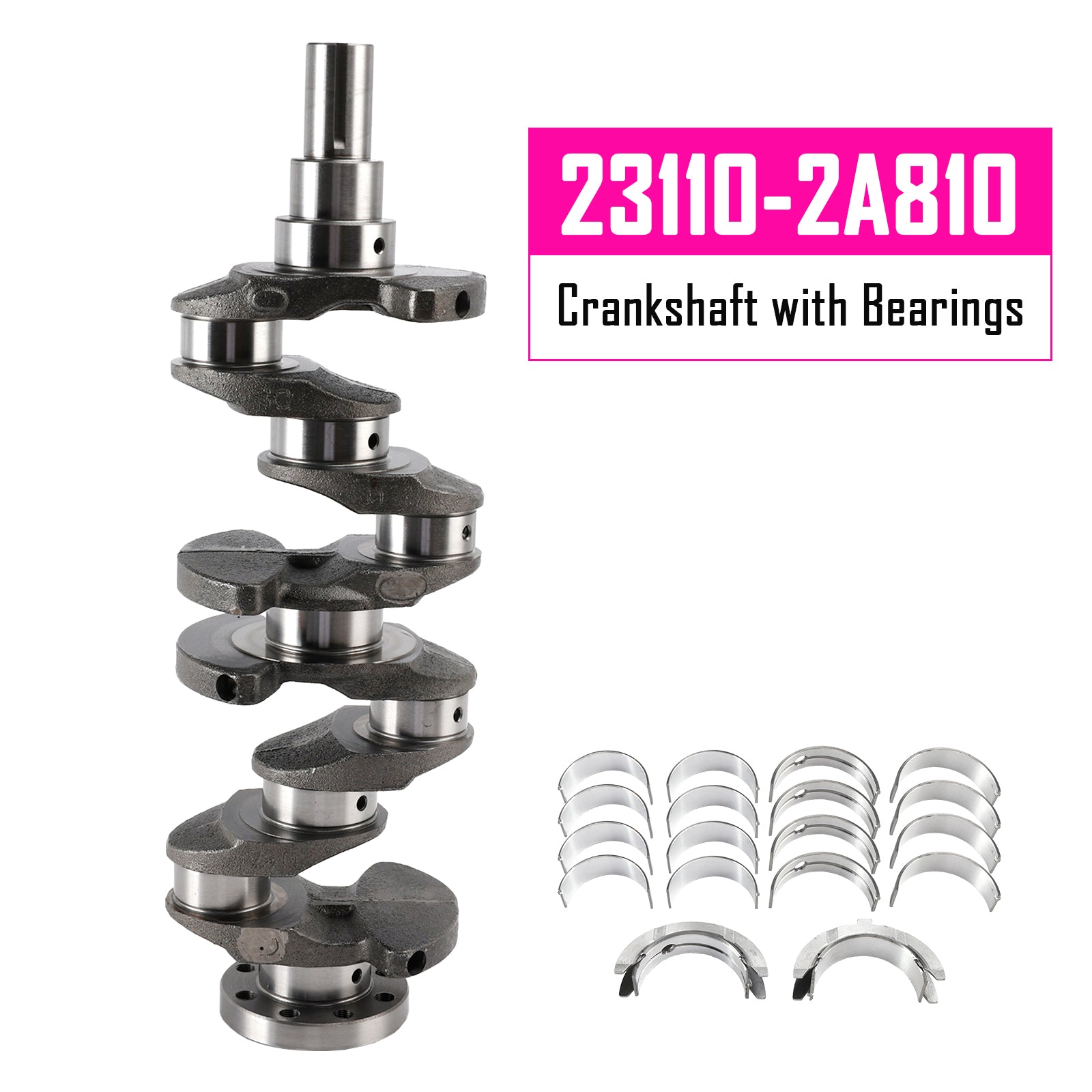 2013-2018 For Hyundai I40 1.7 D4FD Diesel Crankshaft with Bearings 23110-2A810