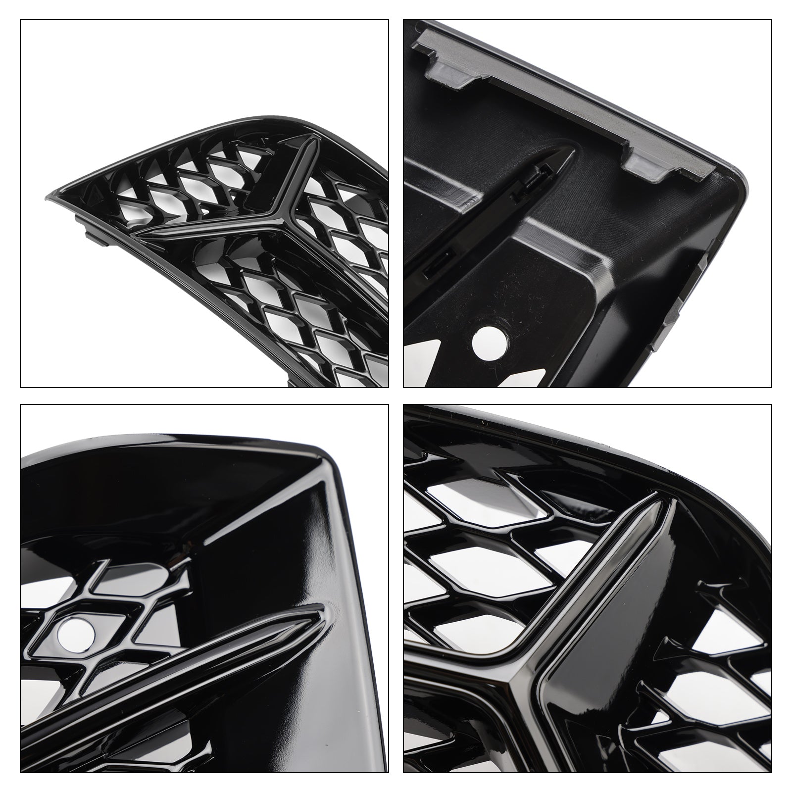 2017-2020 Audi A3 Front Bumper Grill Fog Light Cover Lamp Frame Trim