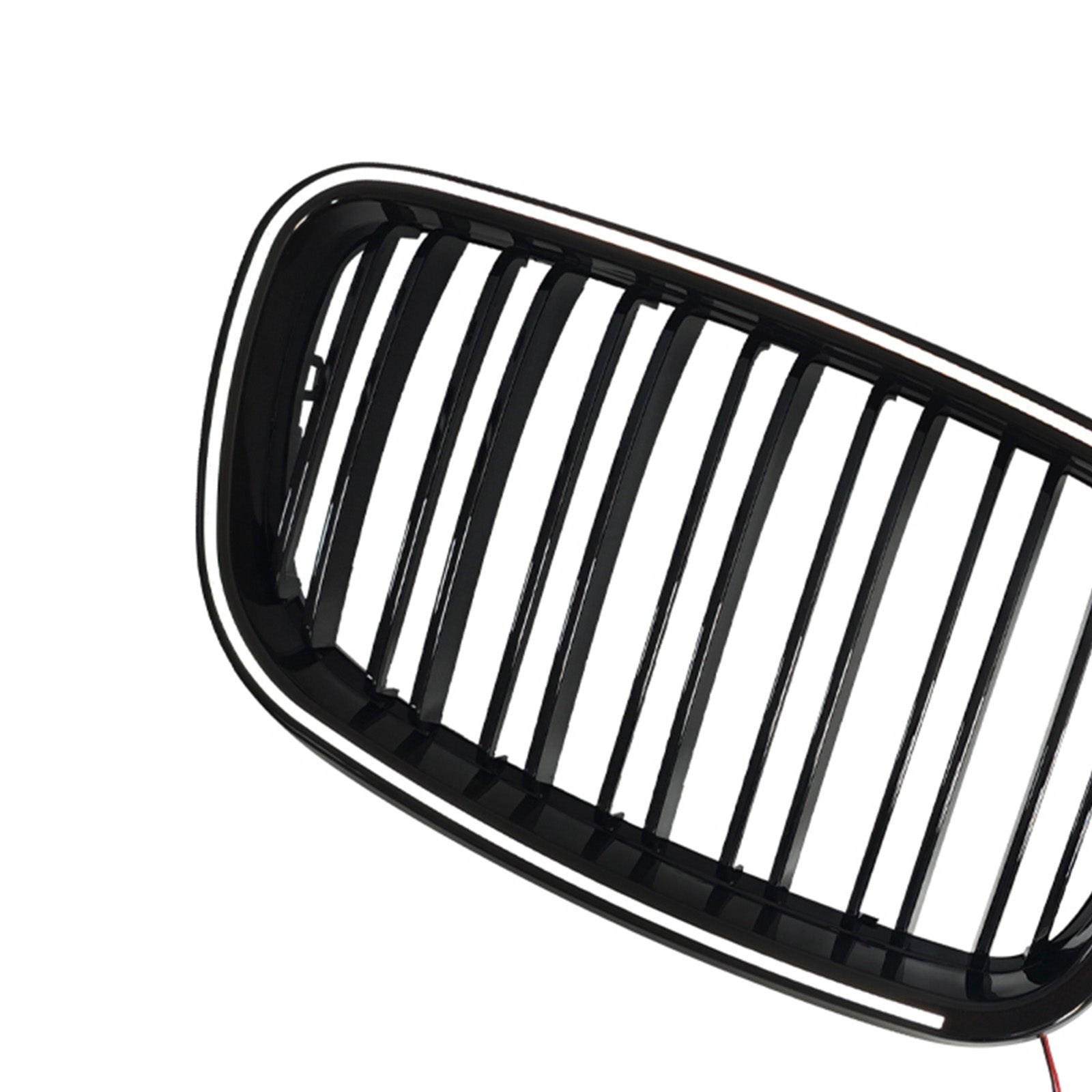 2008-2011 For BMW X6 Hybrid E72 Gloss Black Front Bumper Kidney Grill Grille 51137157687 51137157688