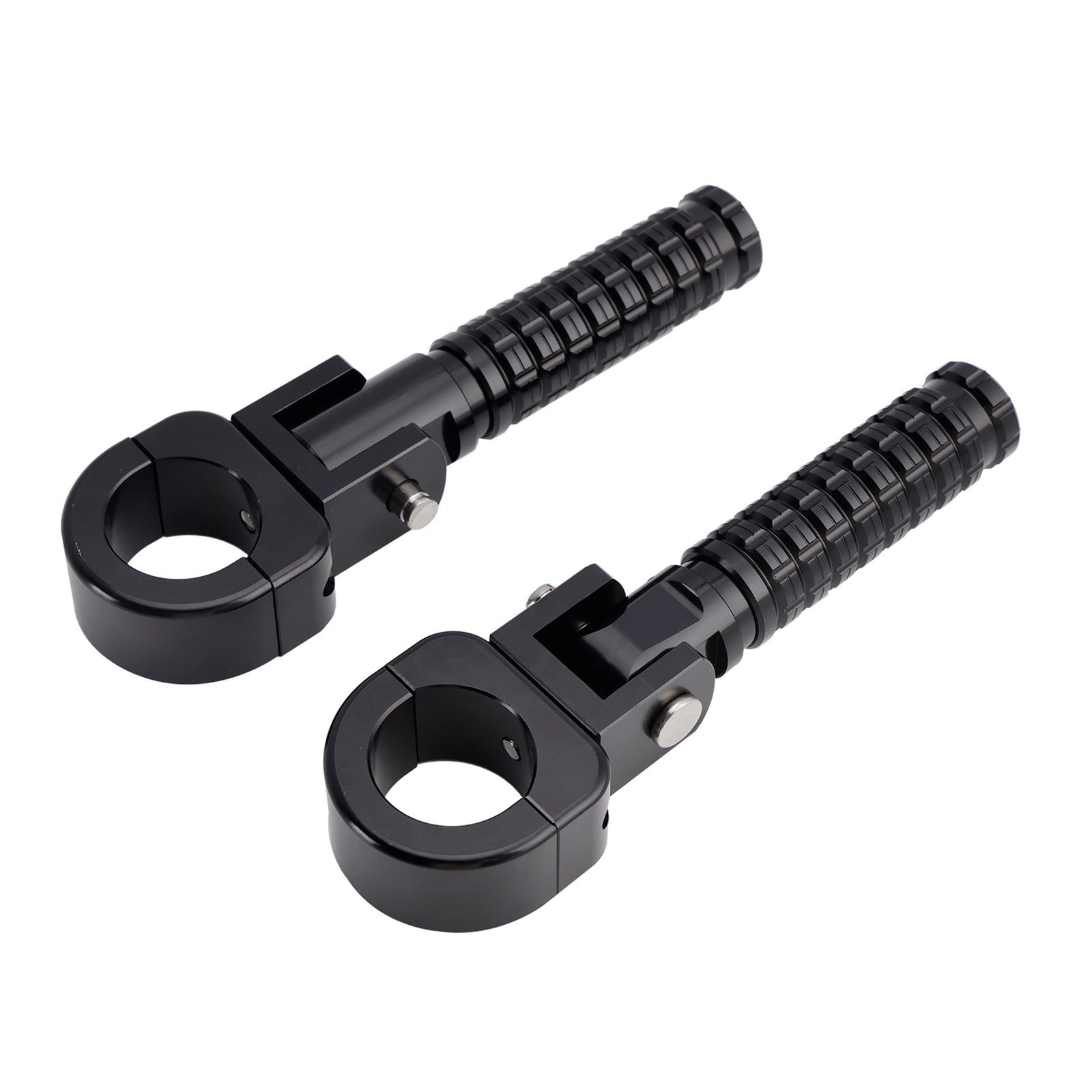 Universal Front Footrests Foot Pegs fit for motorcycle with 1.25" bars