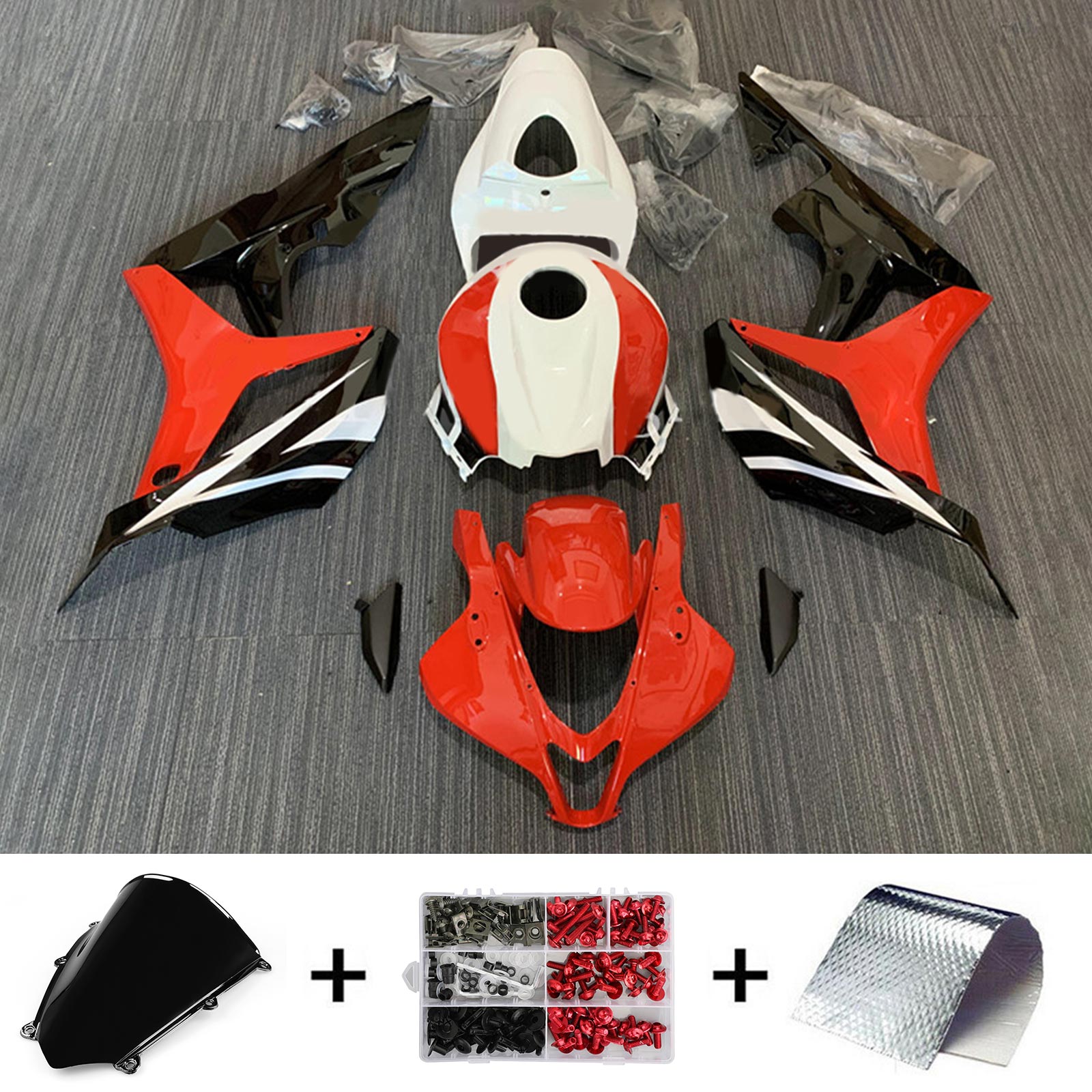 2007-2008 Honda CBR600RR F5 Fairing Kit Bodywork Plastic ABS