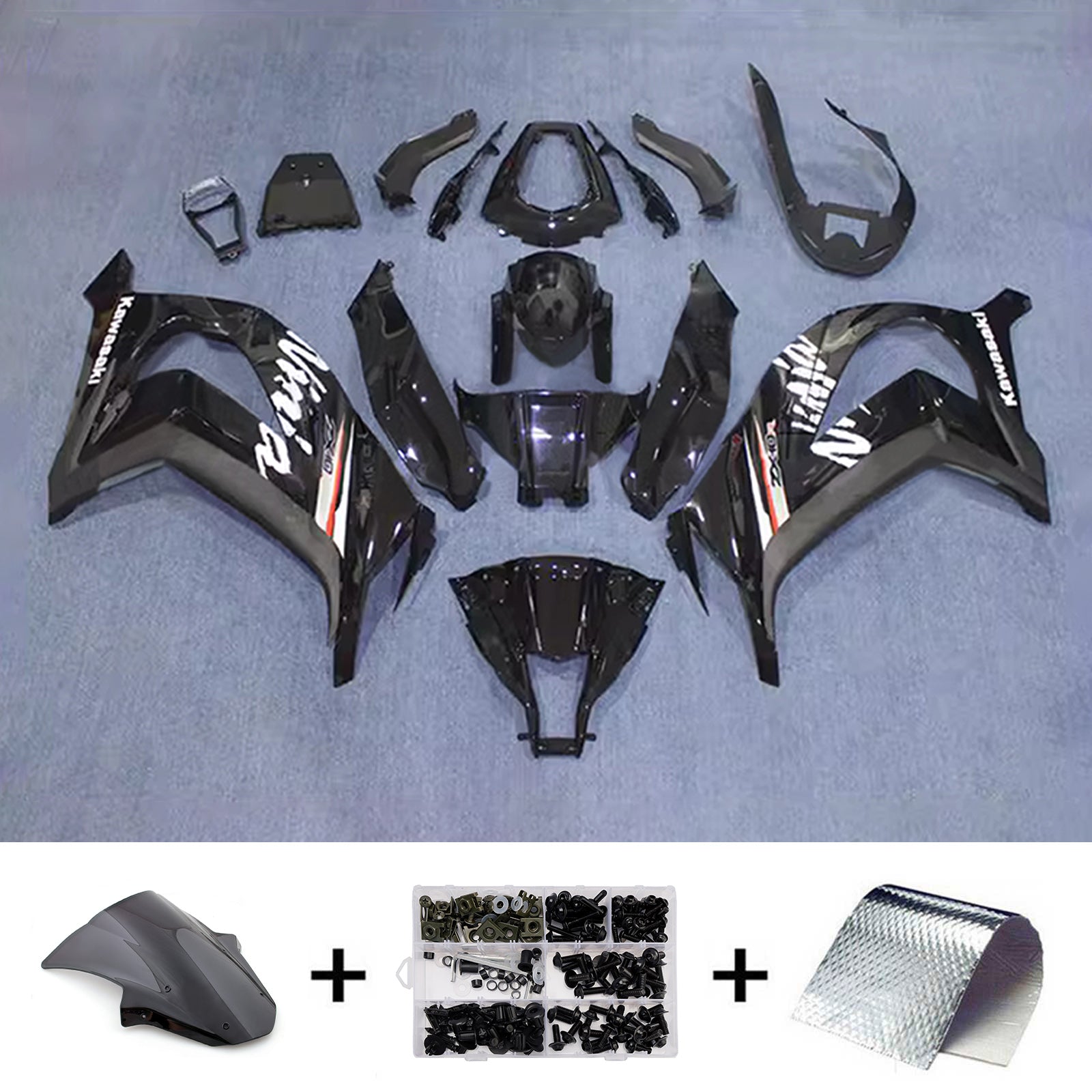 Injection Fairing Kit Bodywork Plastic ABS fit For Kawasaki ZX10R 2011-2015