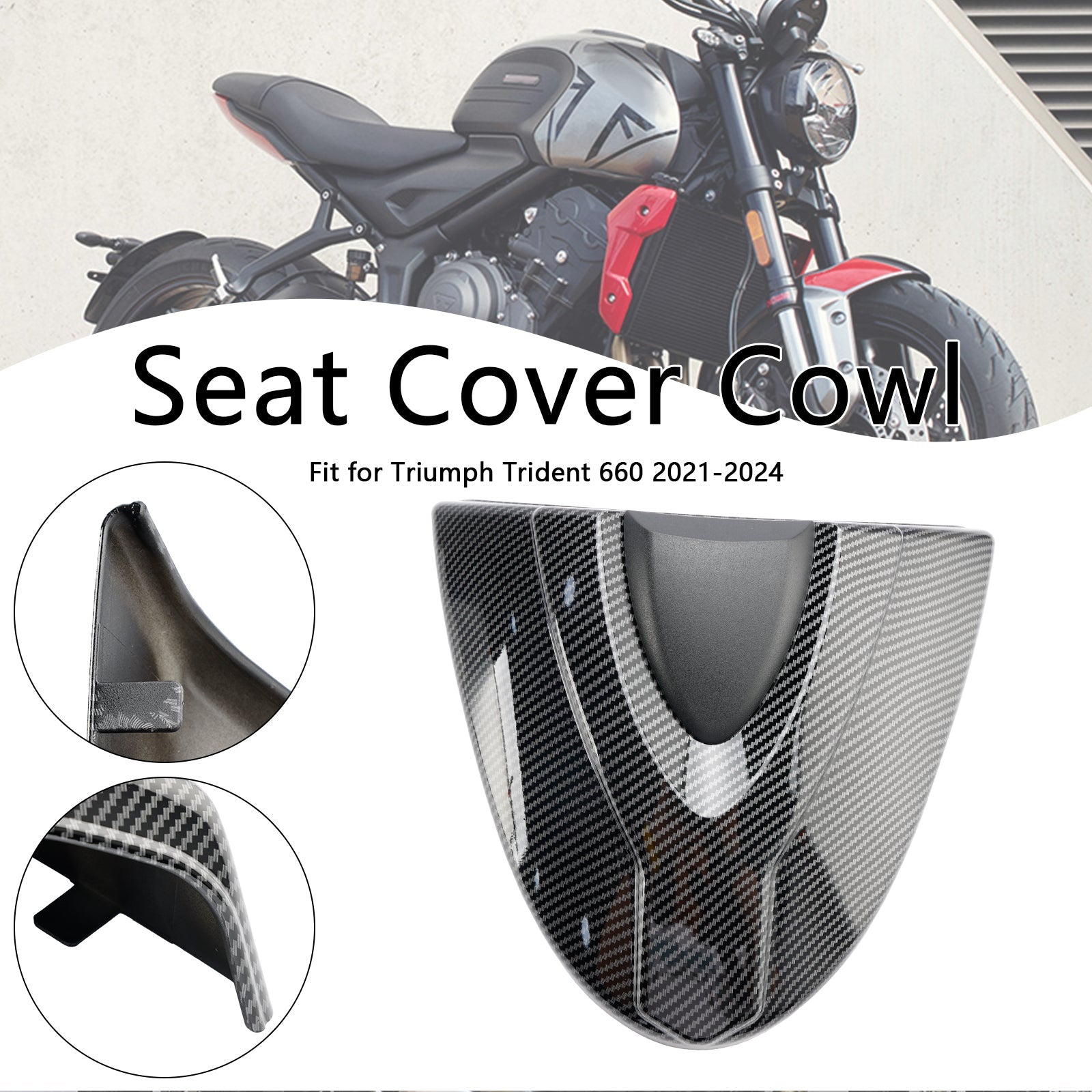 2021-2024 Trident 660 Tail Rear Seat Cover Fairing Cowl