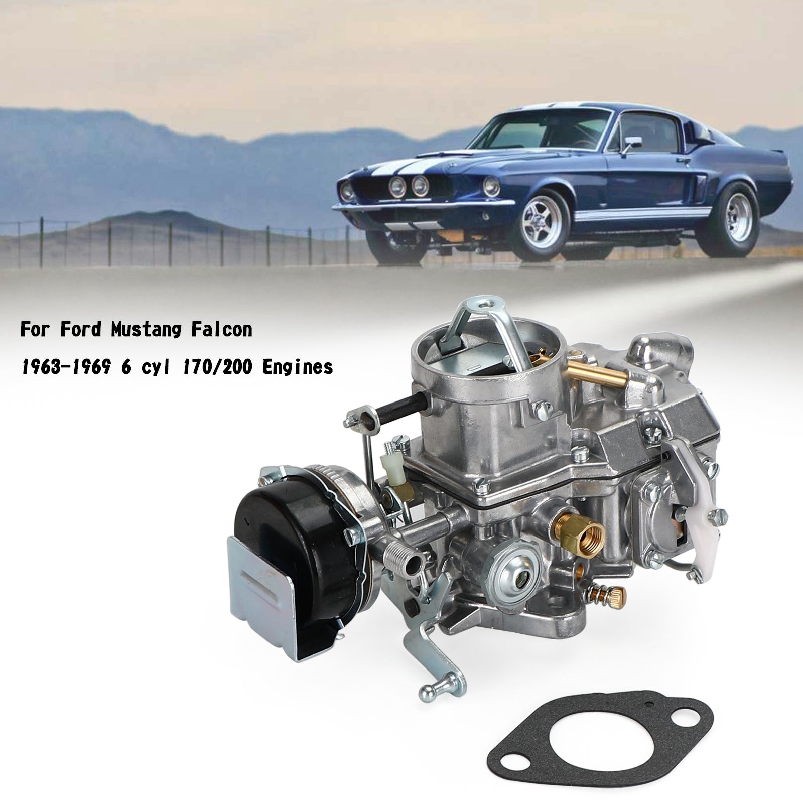 1963-1969 Ford Mustang Falcon 6 cyl 170/200 Engines Autolite 1100 Carburetor