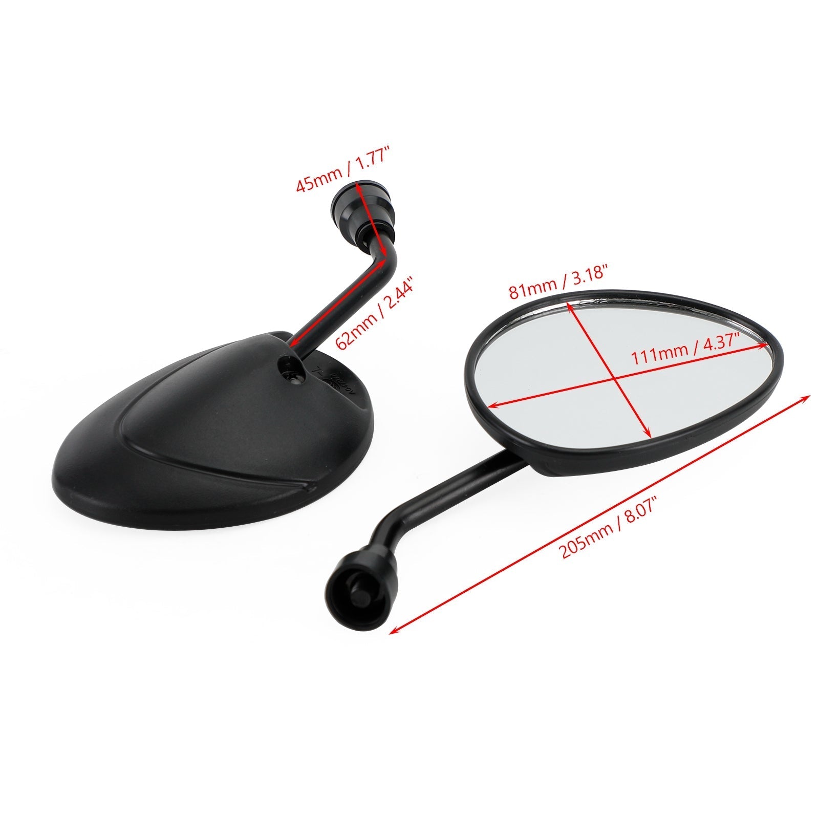 Pair of Mirrors Right & Left CM063902 CM063901 Fit for Piaggio Zip 4T 100 M8/125 ? (2006-2008)