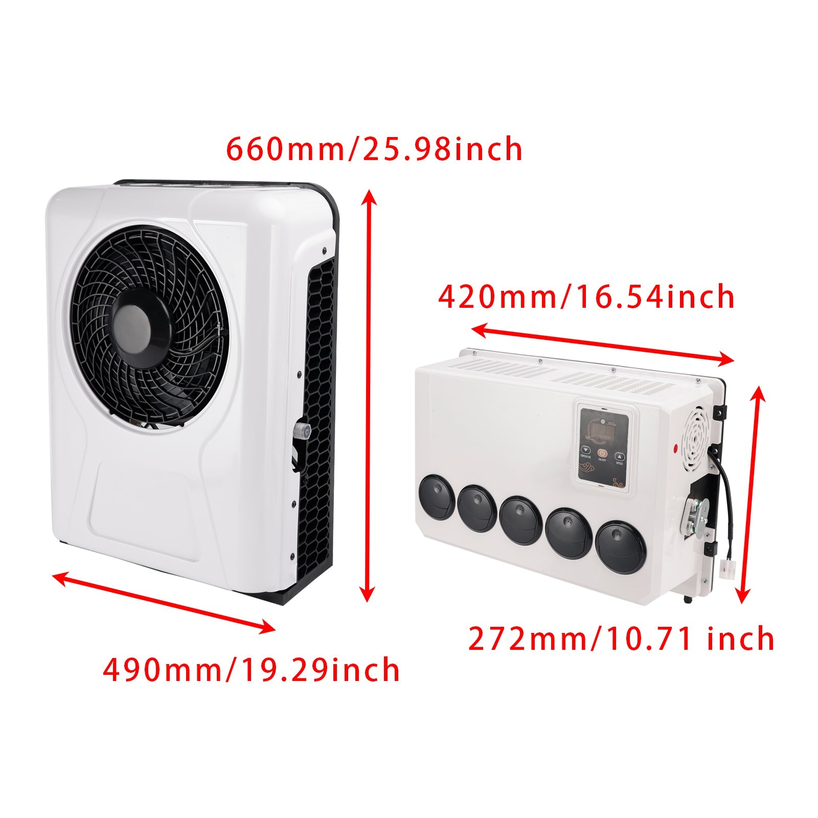 DC 24V RV Air Conditioner 13000btu Truck Split AC For Camping Trucks RVs Trailer