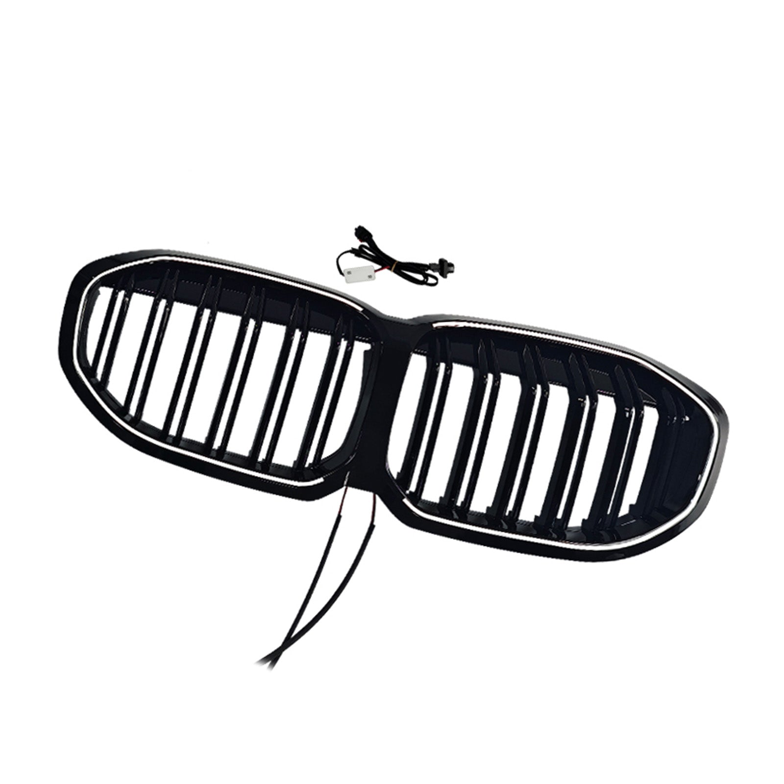 2019-2024 Fit BMW 1 Series F40 Double Slat Kidney Grill Grille Gloss Black