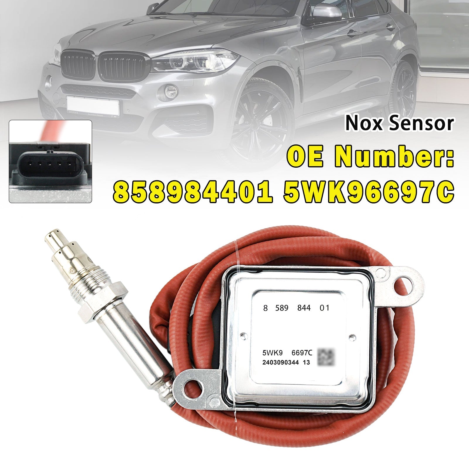 Nitrogen Oxide NOx Sensor 858984401 5WK96697C For BMW X5 F15 X6 F16 25d 30dX 40dX