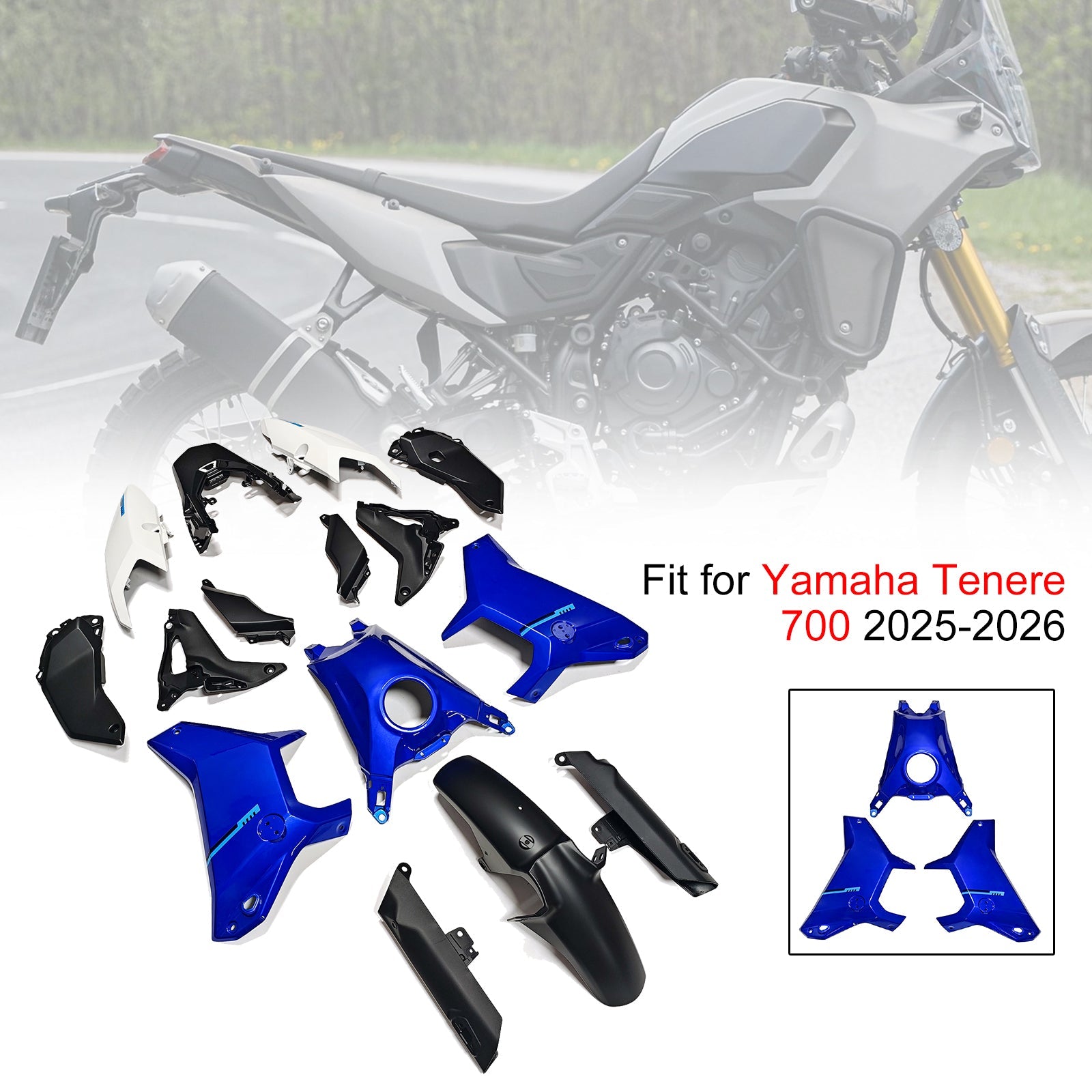 Injection Bodywork Fairing Kit for Yamaha Tenere 700 T700S 2025-2026