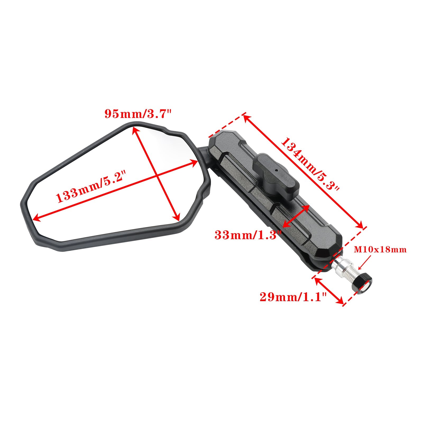 Yamaha Tenere 700/900 XSR 700/900 Tracer 9/900/GT TDM900 M8 M10 Long Arm Mirrors Enduro Mirror Kit
