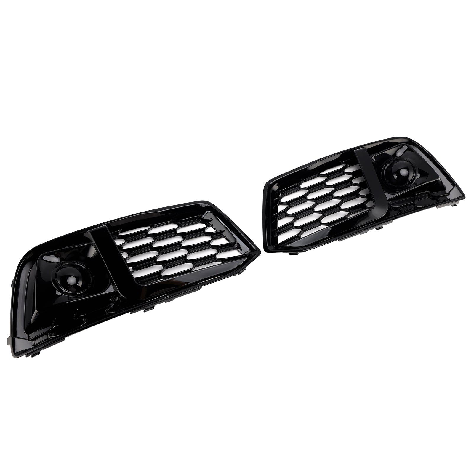 2018-2022 Fit Audi Q5 2PCS Front Bumper Cover Grill Grille Bezel Insert W/ACC