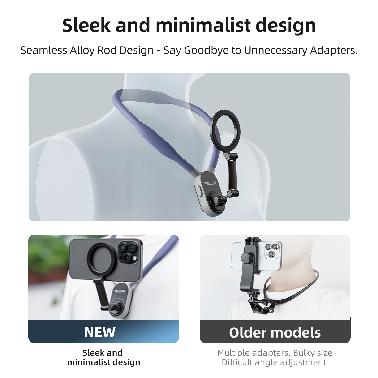 Magsafe Mobile Phone Magnetic Neck Halter Bracket Quick Release Shock Absorption