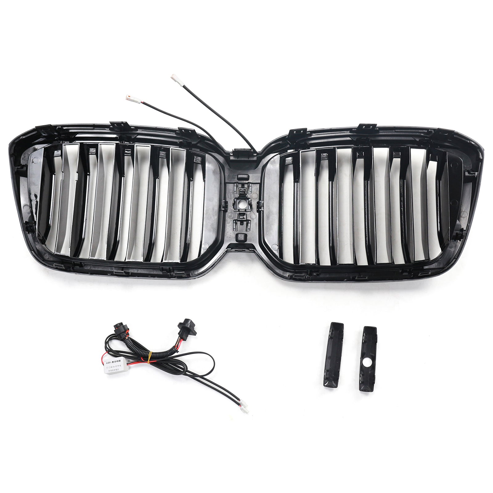 2022-2025 BMW X3 G01 X4 G02 Double Slat Glossy Black Bumper Kidney Grille