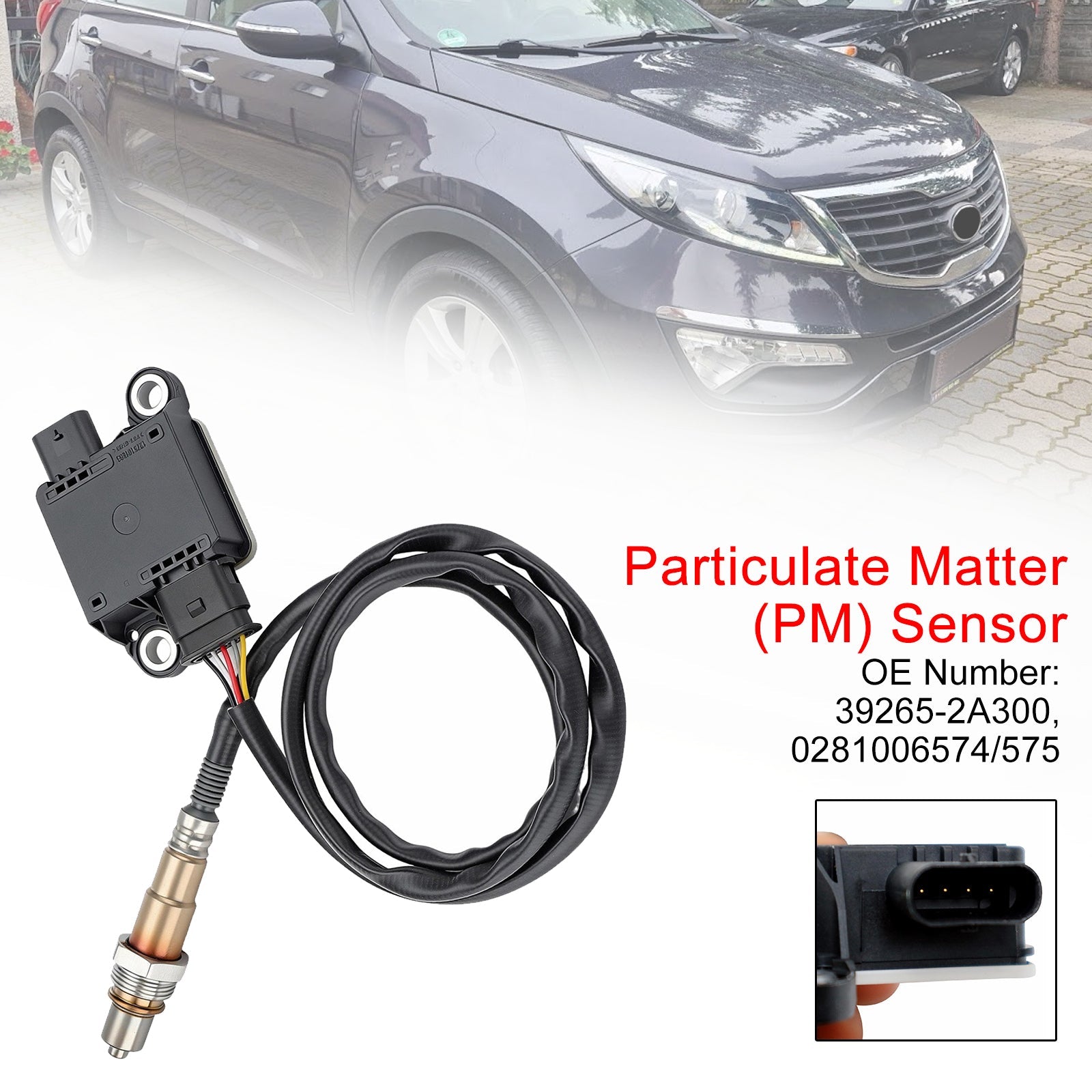 02/2010-08/2014 For Kia Venga (YN) 1.6 CRDi 128 Hatchback Diesel FWD 16 Valves Particulate Matter (PM) Sensor 0281006574/575