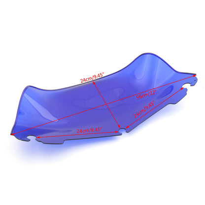 ABS 9" Windshield For Touring Electra Street Tri Glide FLHT FLHTC 2014-2016 Blue Generic